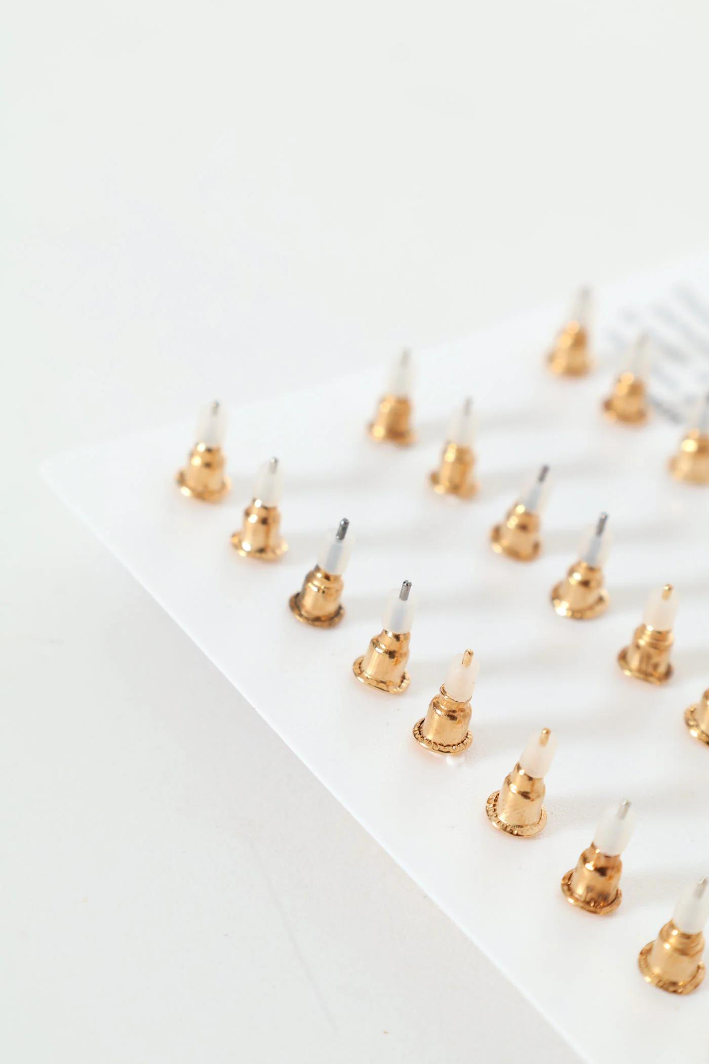15 Pack Variety Gem Stud Earrings - Gold - Image 4