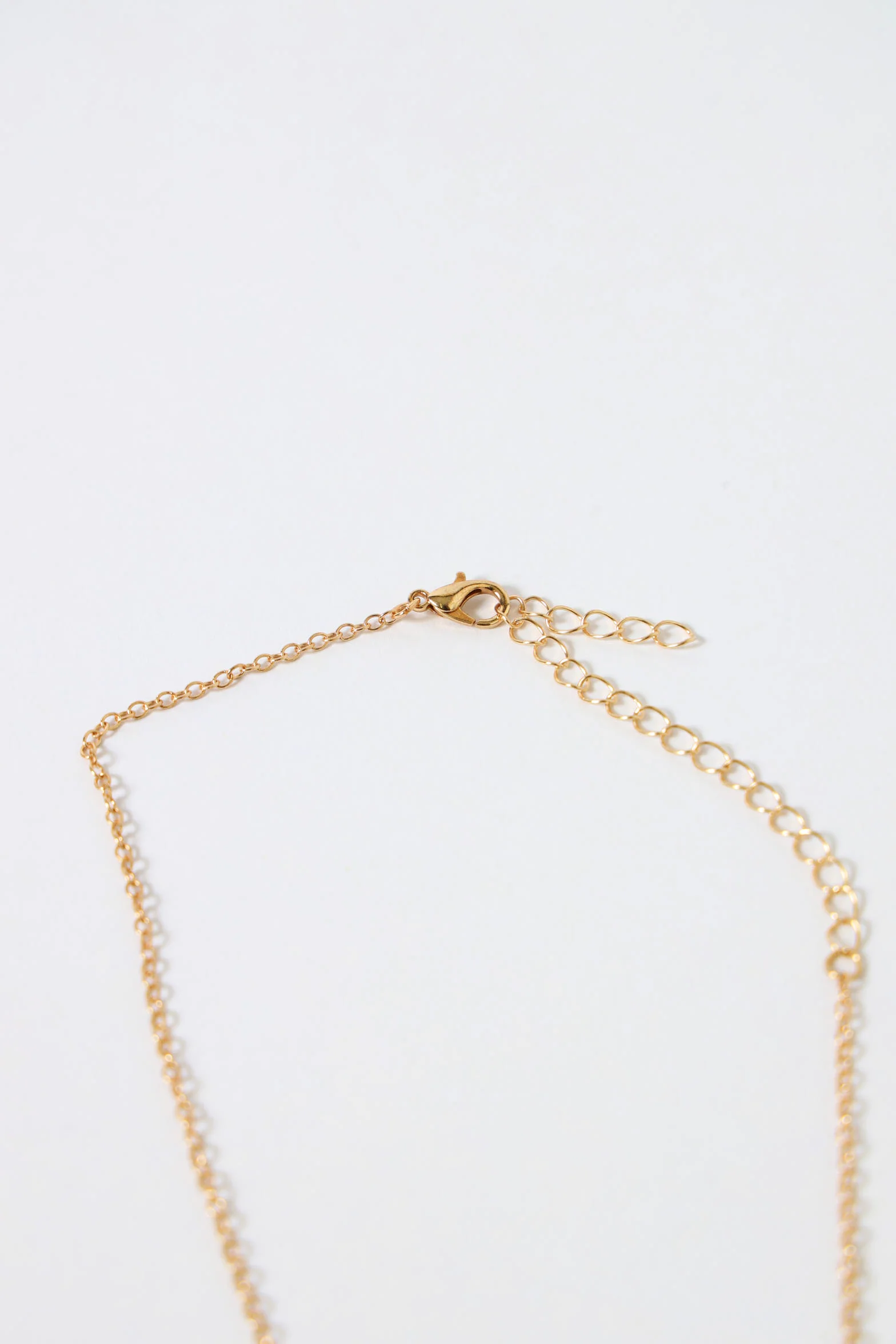 2 Layer Diamante Heart Necklaces & Matching Stud Earrings - Gold - Image 5