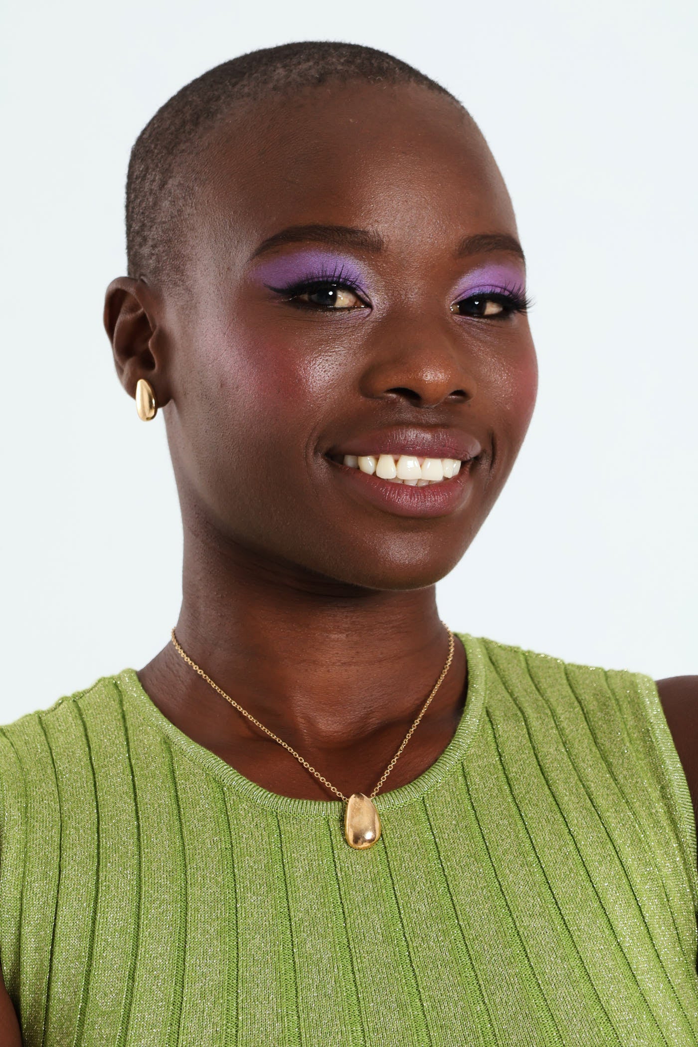 Waterdrop Necklace & Matching Earrings Set - Gold