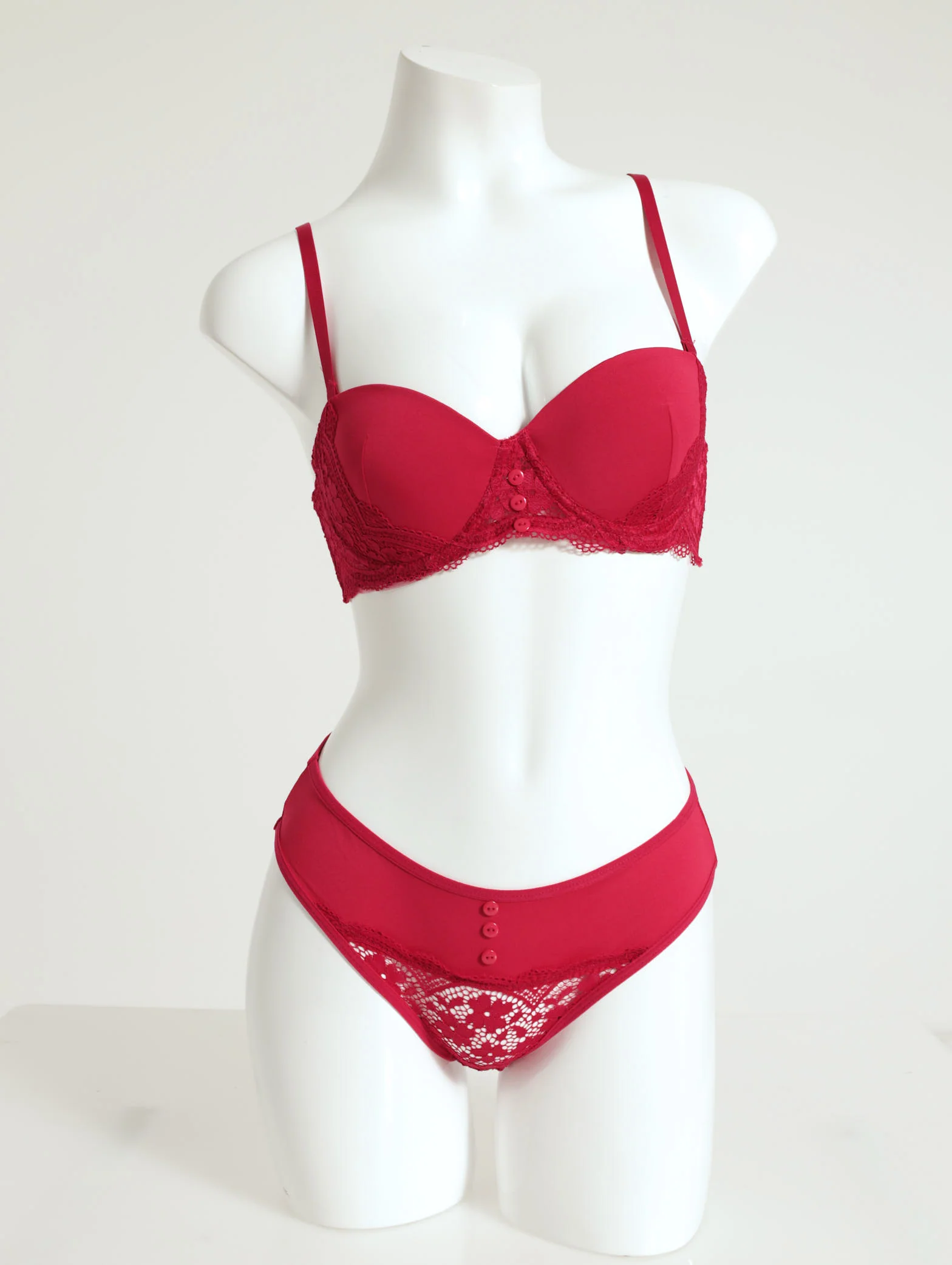 2 Pack Balconette Bra With Buttons - Image 4