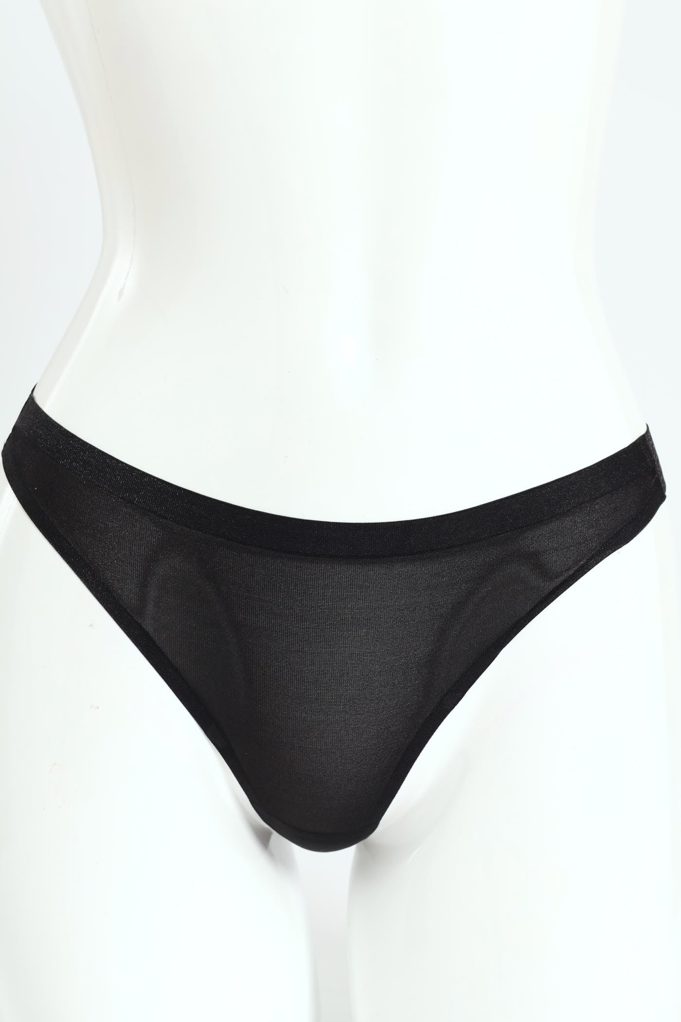 2 Pack Bonded Glissenette G-String Panties - CafÃ© Au Lait/Black - Image 2