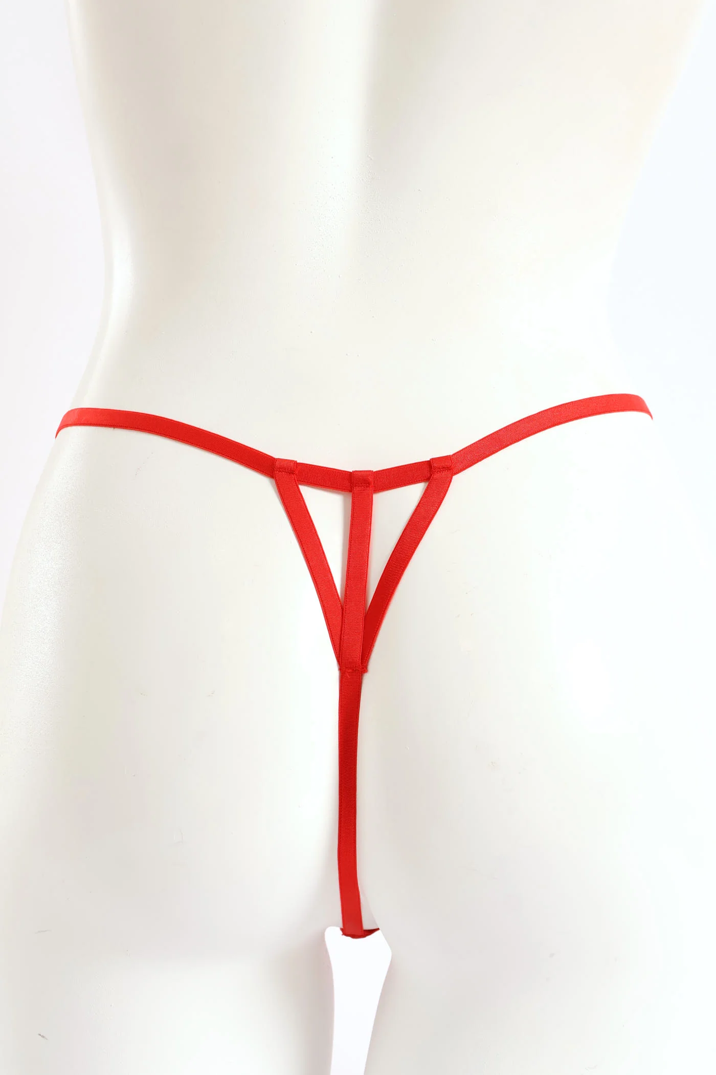2 Pack Bow Embroidery G-String -Multi - Image 2