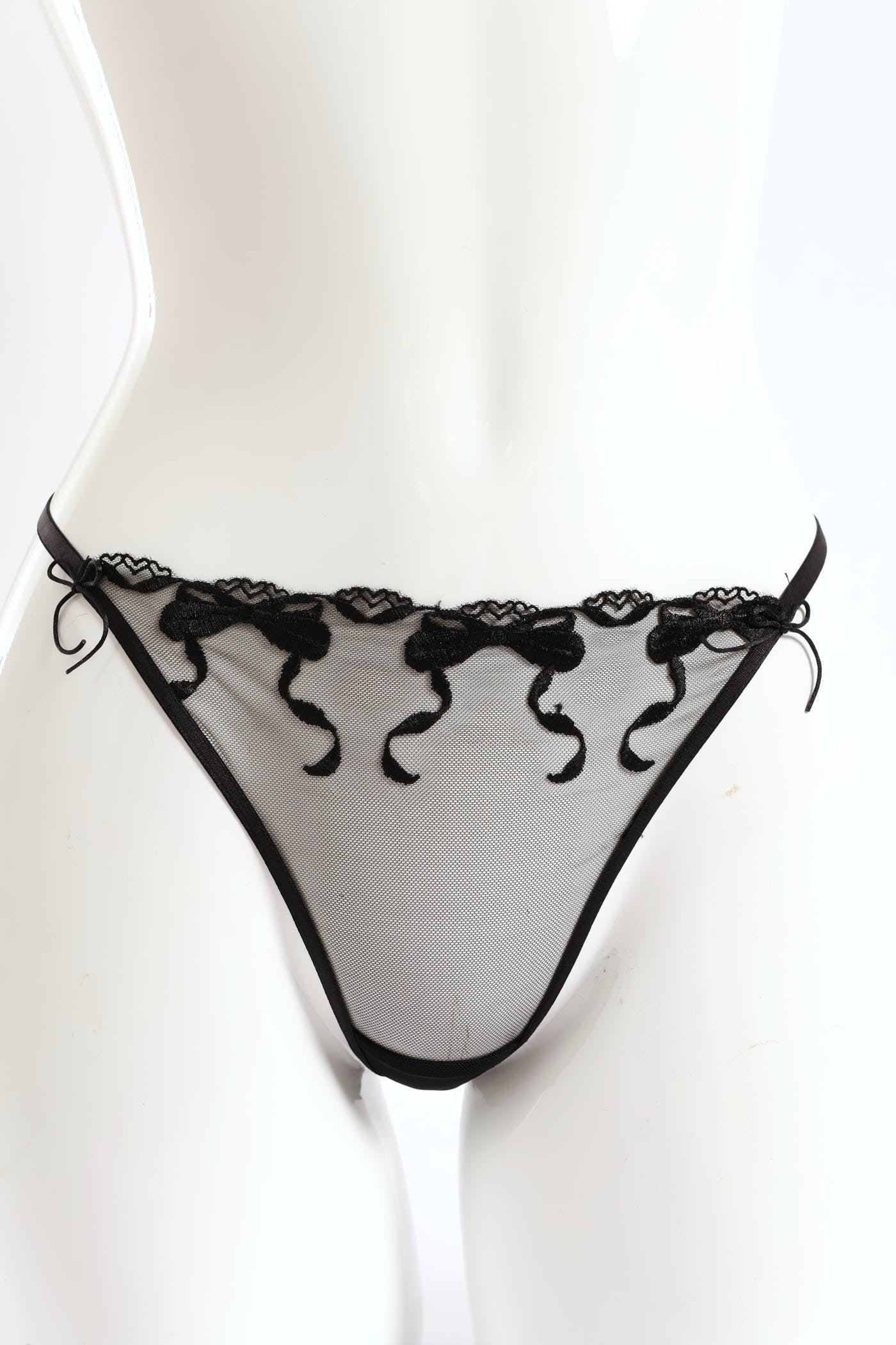 2 Pack Bow Embroidery G-String -Multi - Image 3