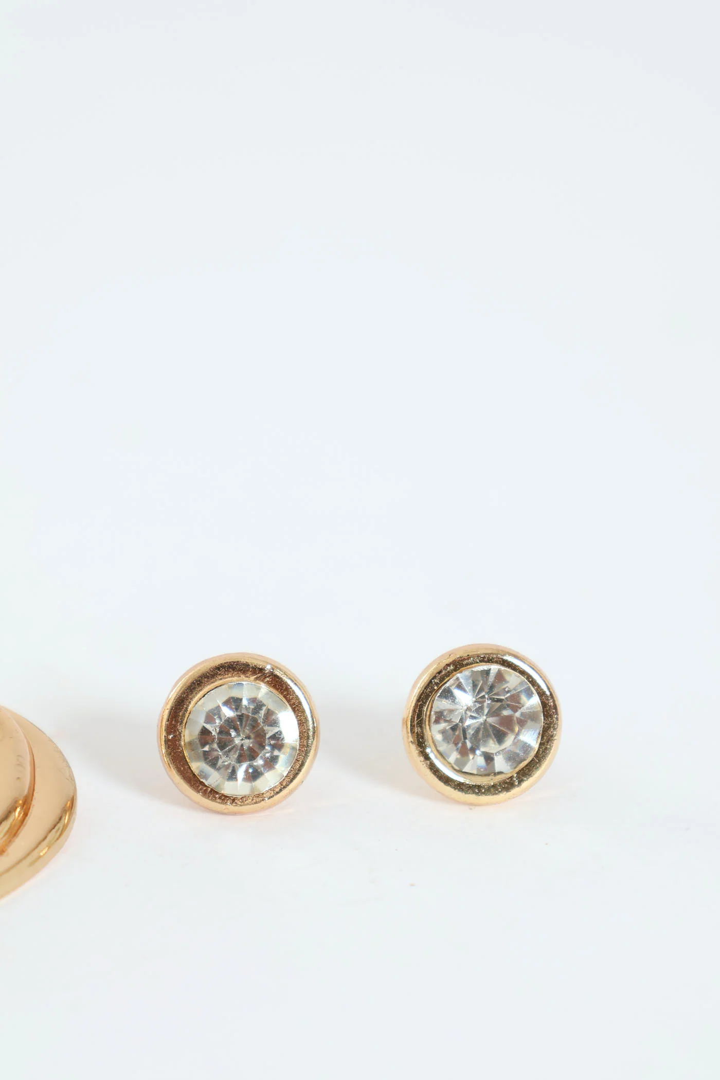 2 Pack Chunky Heart & Diamante Stud Earrings - Multi - Image 3