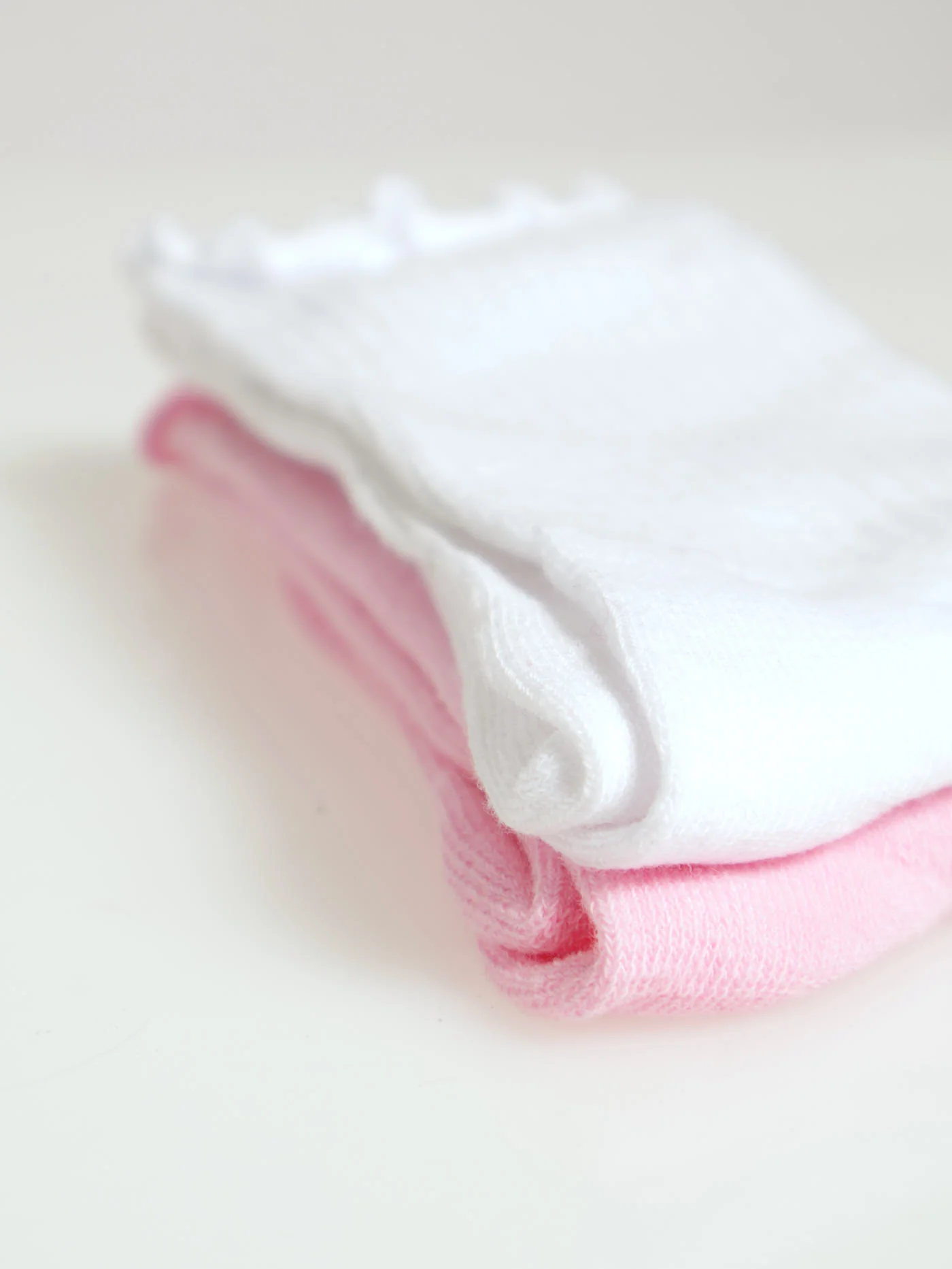 2 Pack Crew Lettuce Edge Socks - Multi - Image 3