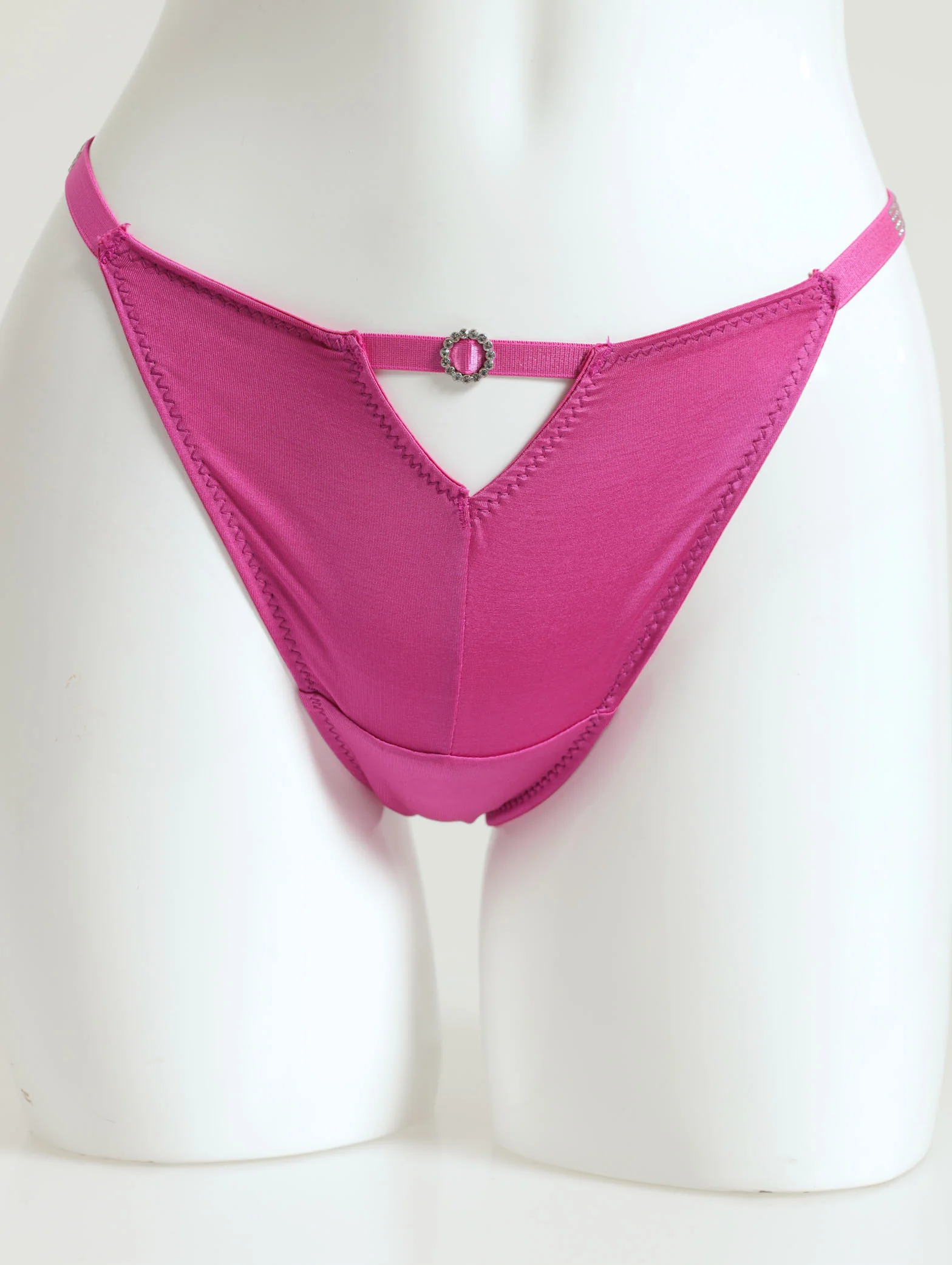 2 Pack Diamante G-String - Navy - Image 2