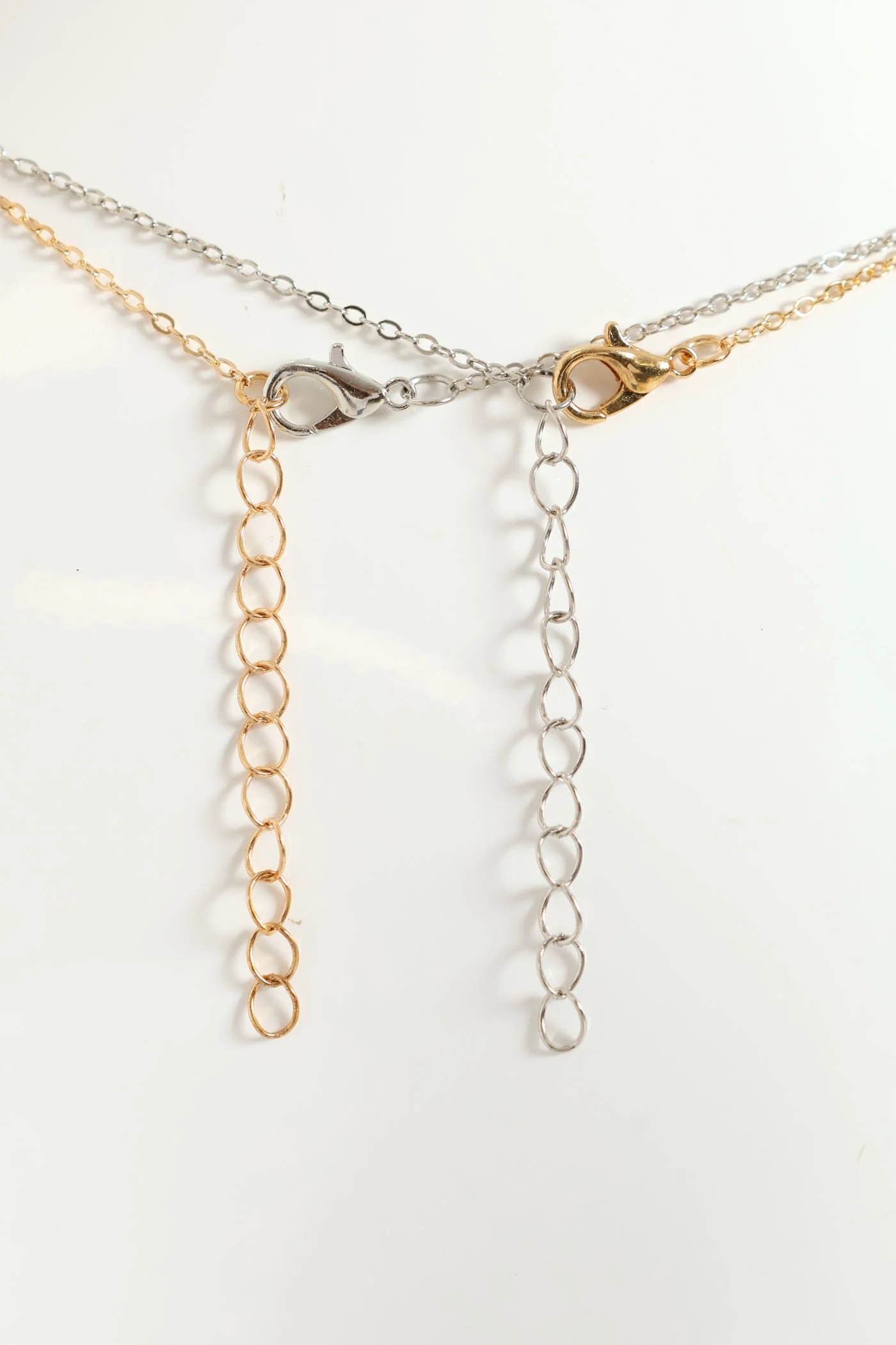 2 Pack Diamante Infinity Pendant & Matching Earrings - Multi - Image 3