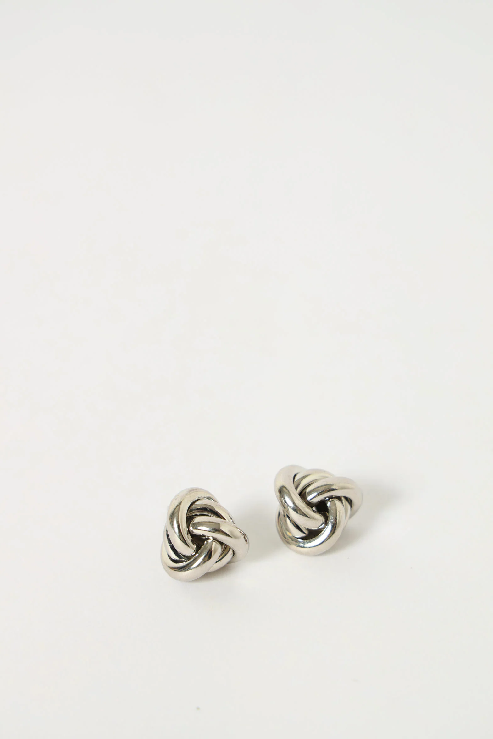 2 Pack Diamante Knot Earrings - Multi - Image 3