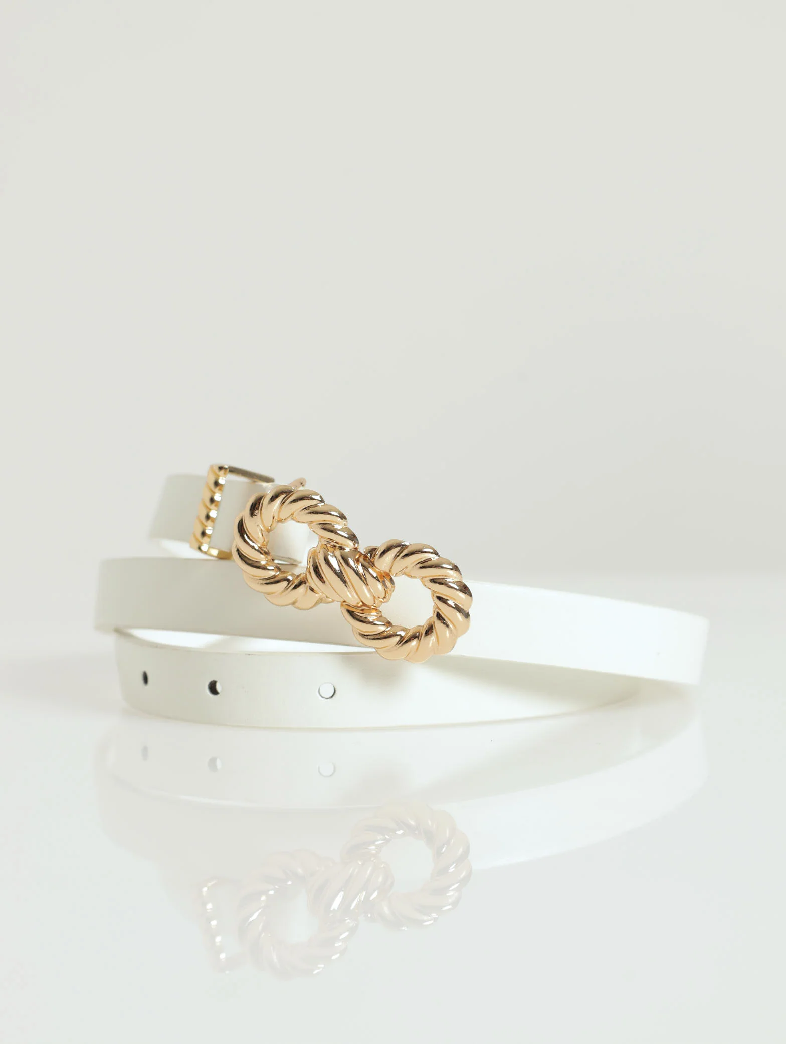 2 Pack Double Twisted Metal Buckle Belt