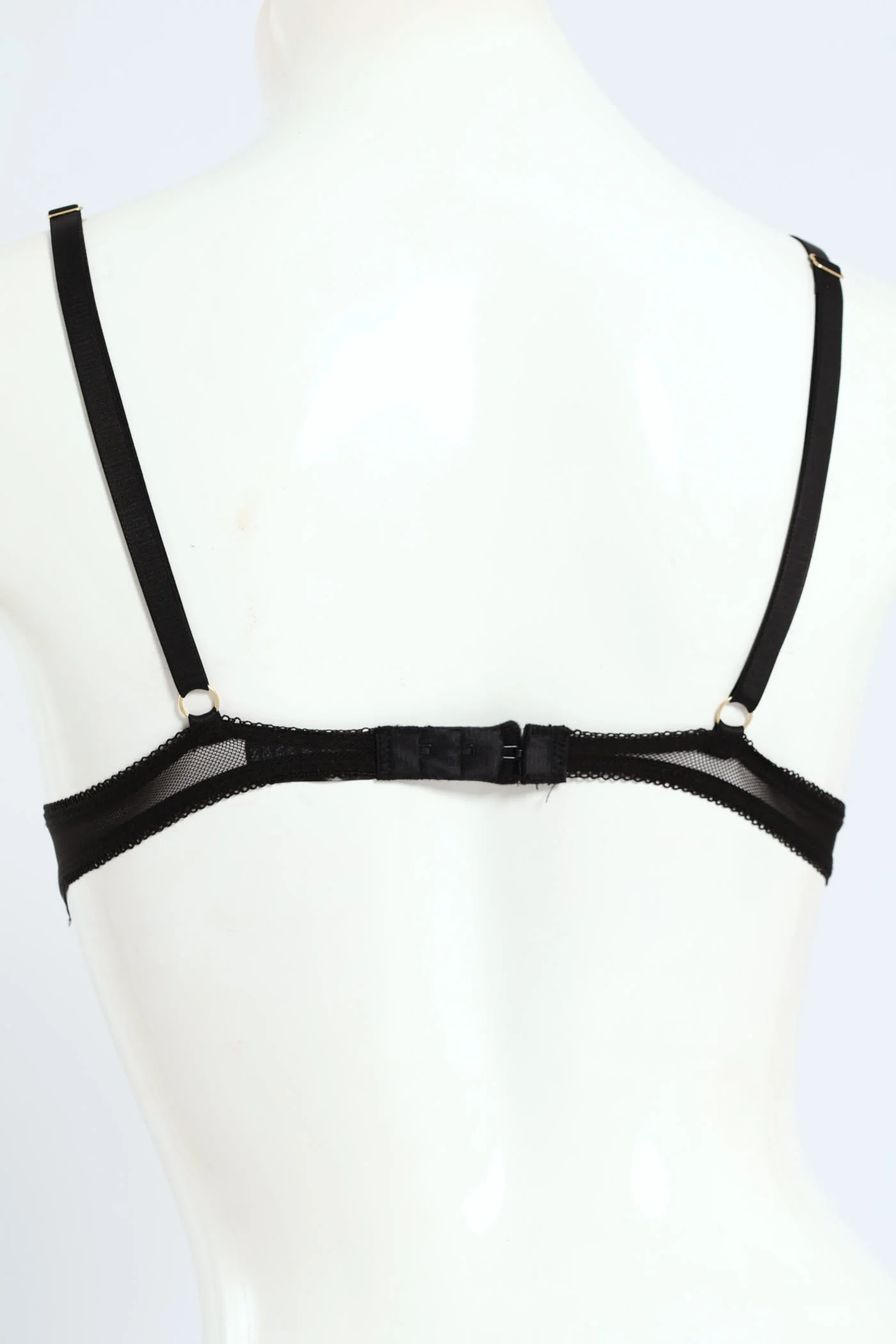 2 Pack Embroidered Lace Balconette Bra - Black/Fawn - Image 4