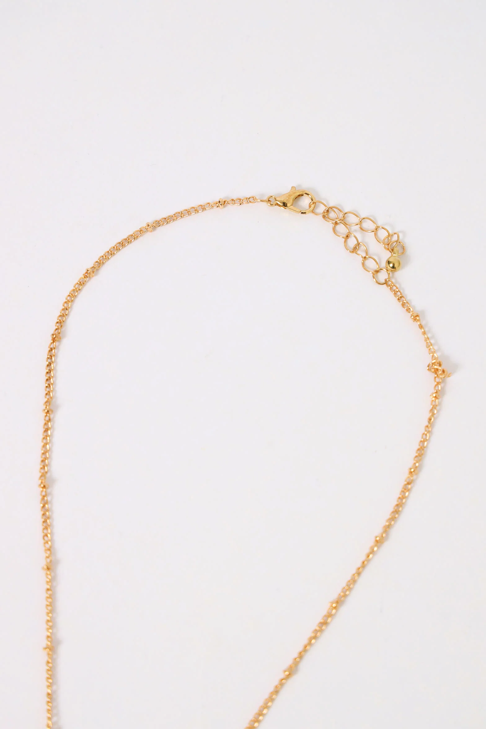 2 Pack Enamel Disc Necklace & Studs - Gold - Image 4