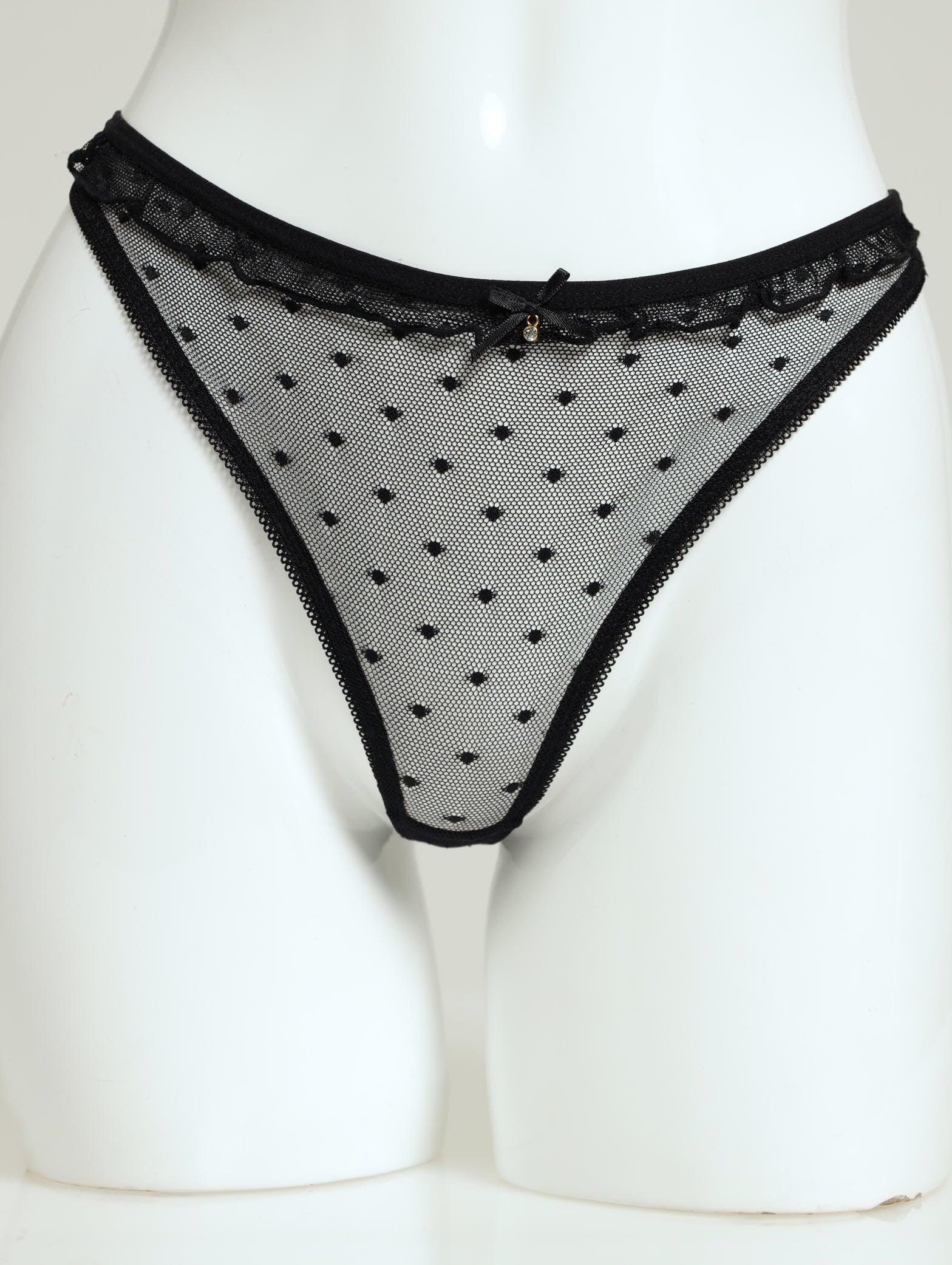 2 Pack Frill Thongs - Storm/Black - Image 2