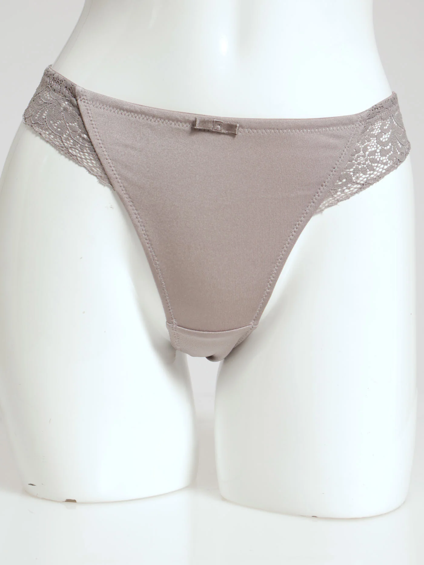 2 Pack Galloon Lace Brazilian Panties - Purple - Image 2