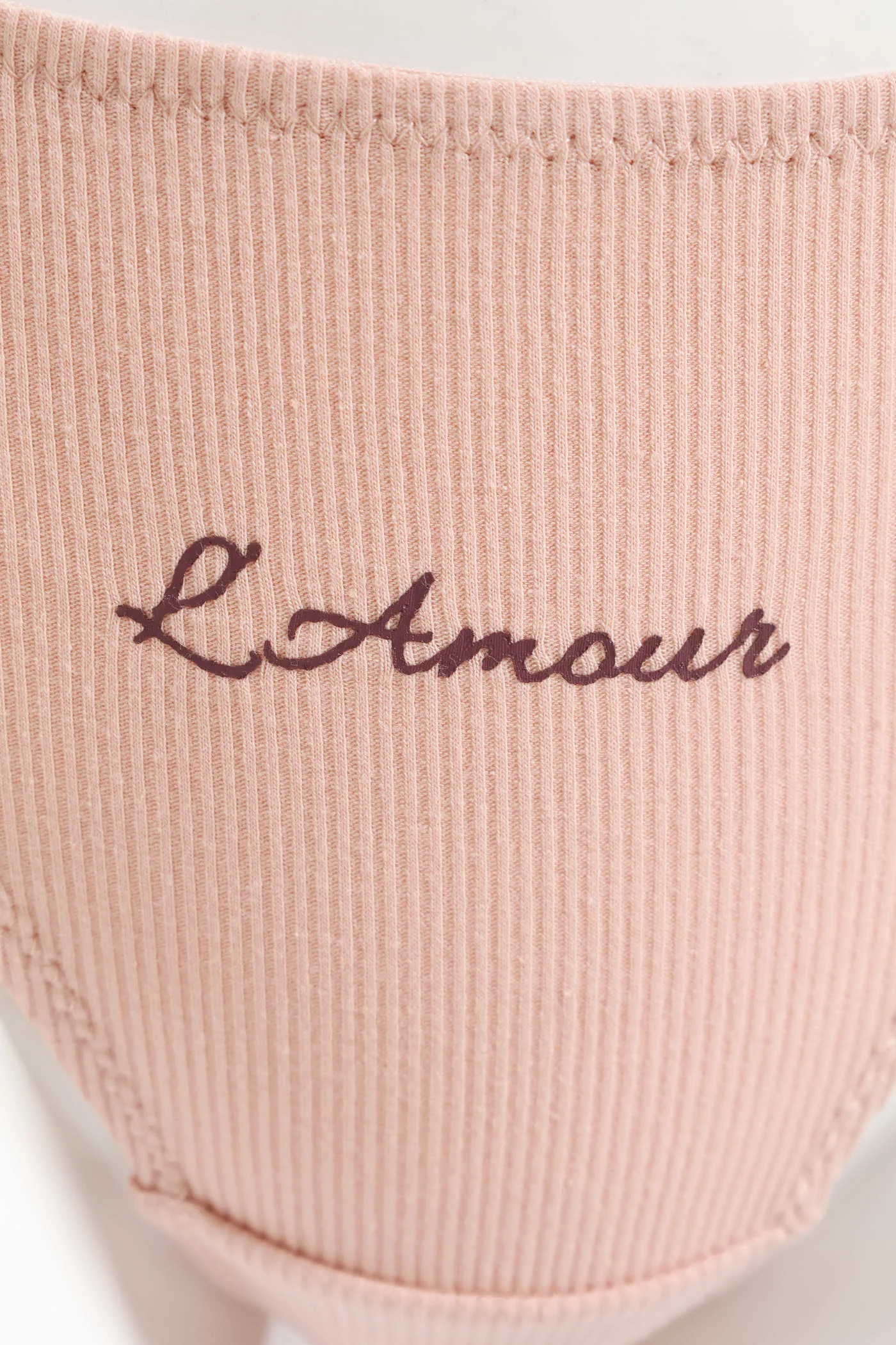 2 Pack L'Amour Lace & Cotton Brazilian Panties - Port/Sepia - Image 3