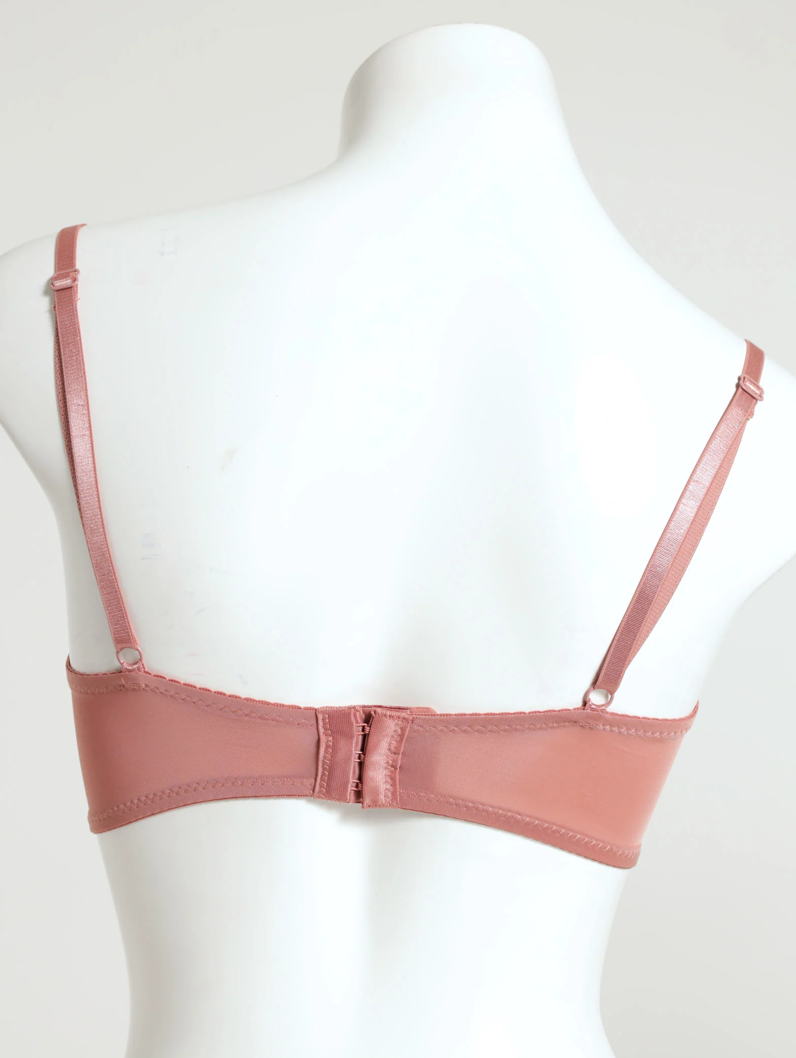 2 Pack Lace Demi Cup Bra - Ash Rose-Grey - Image 4