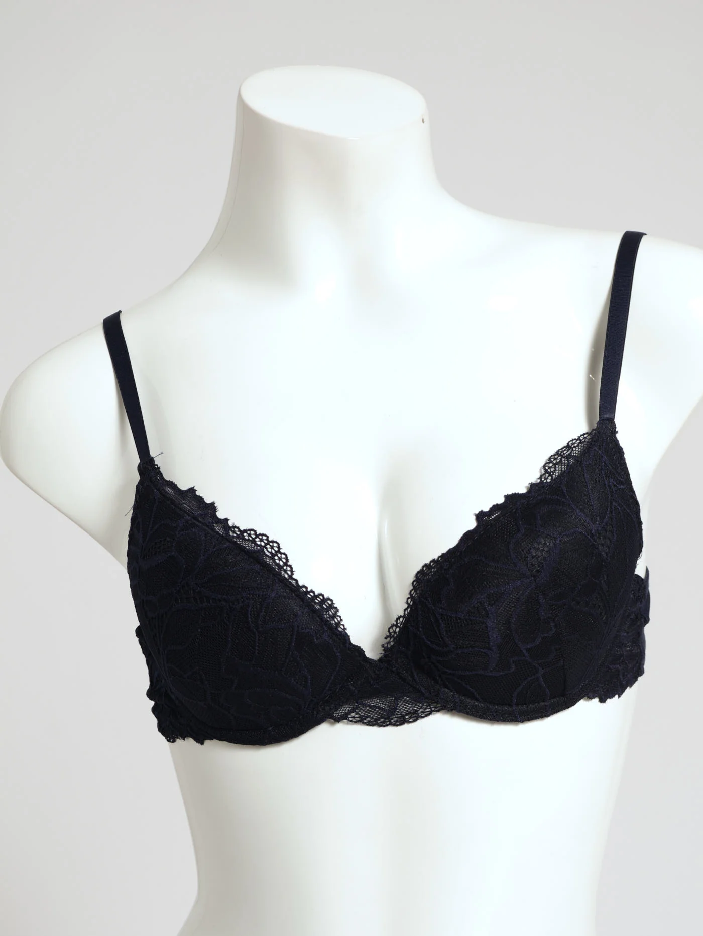 2 Pack Lace T-Shirt Bra -Vintage Indigo/Marron - Image 2