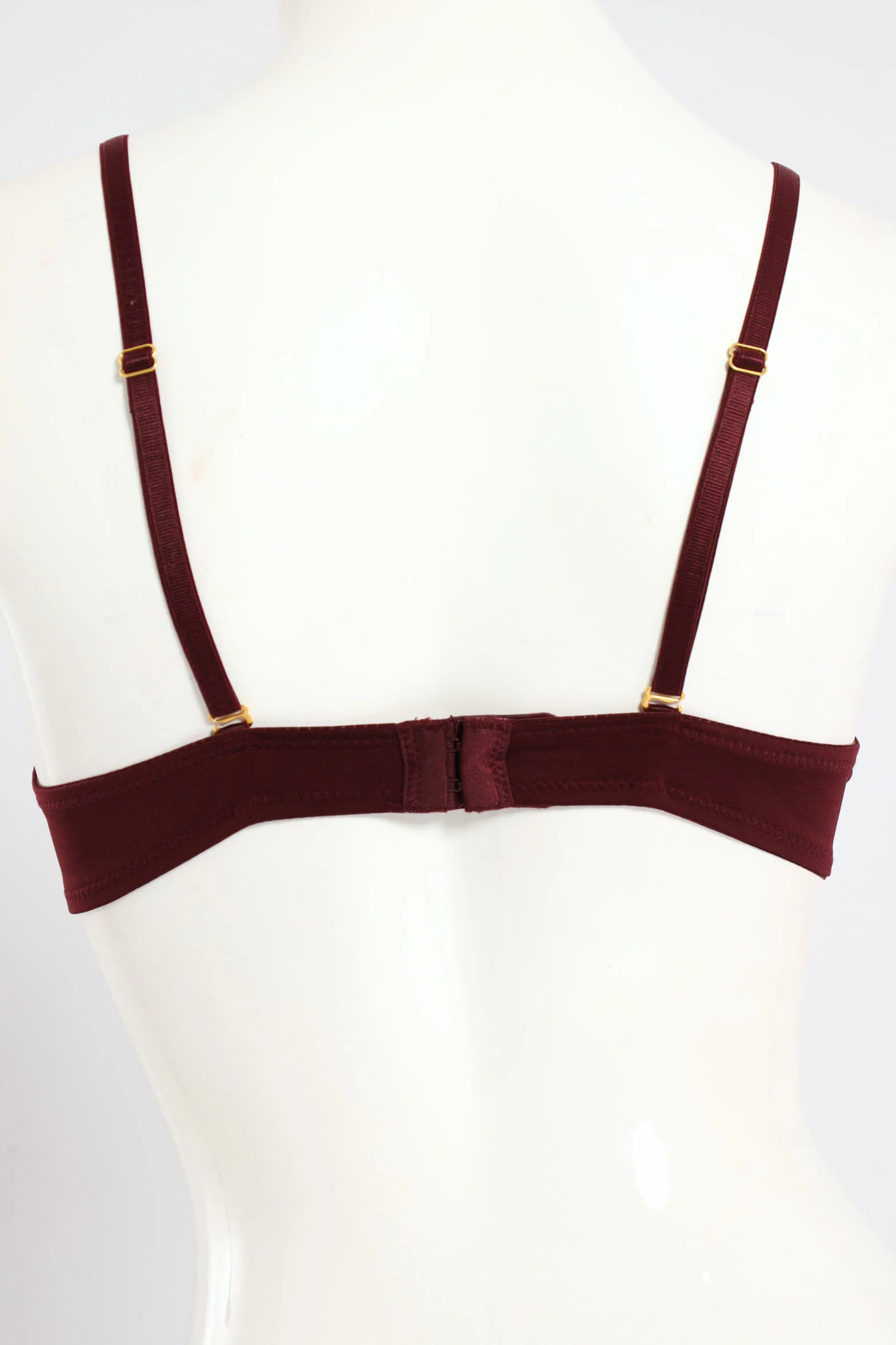 2 Pack Lace Trim Microfibre T-Shirt Bra - Port/Sepia - Image 4