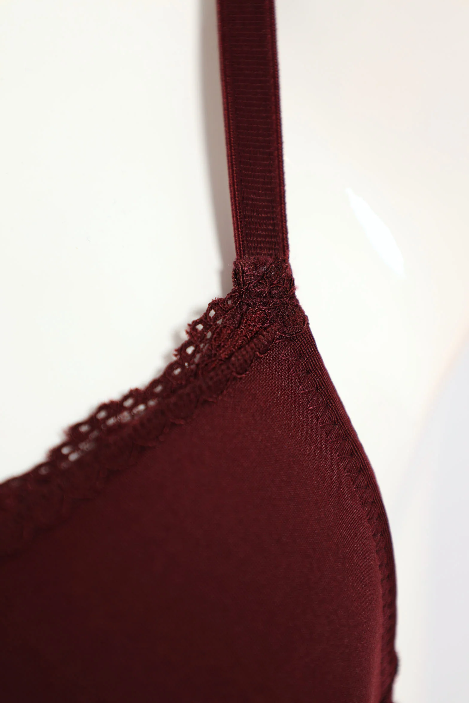 2 Pack Lace Trim Microfibre T-Shirt Bra - Port/Sepia - Image 5