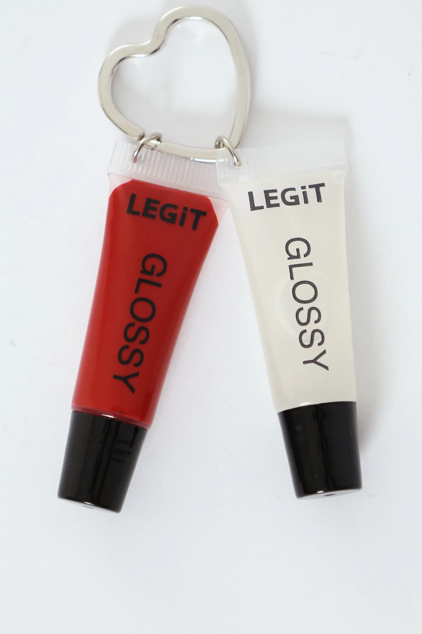 2 Pack Lipgloss Keyring - Matte Red