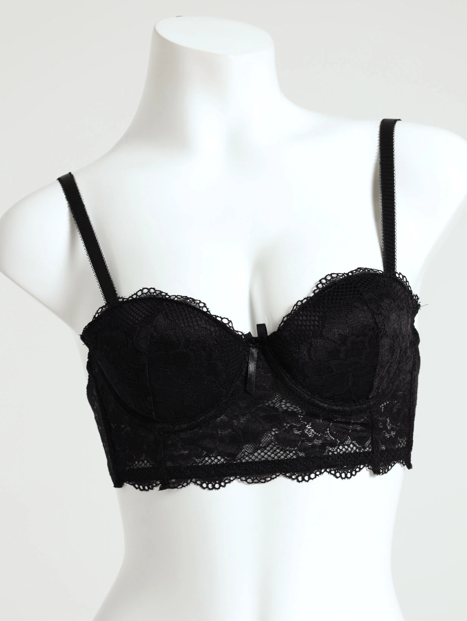 2 Pack Longline Lace Balconette Bra - Image 2