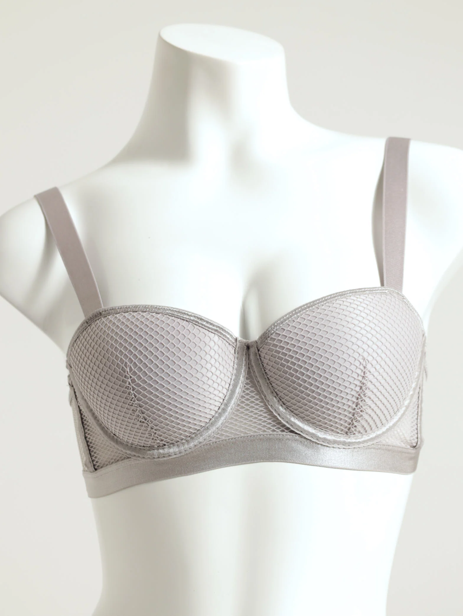 2 Pack Mesh Balconette Bra - Image 2