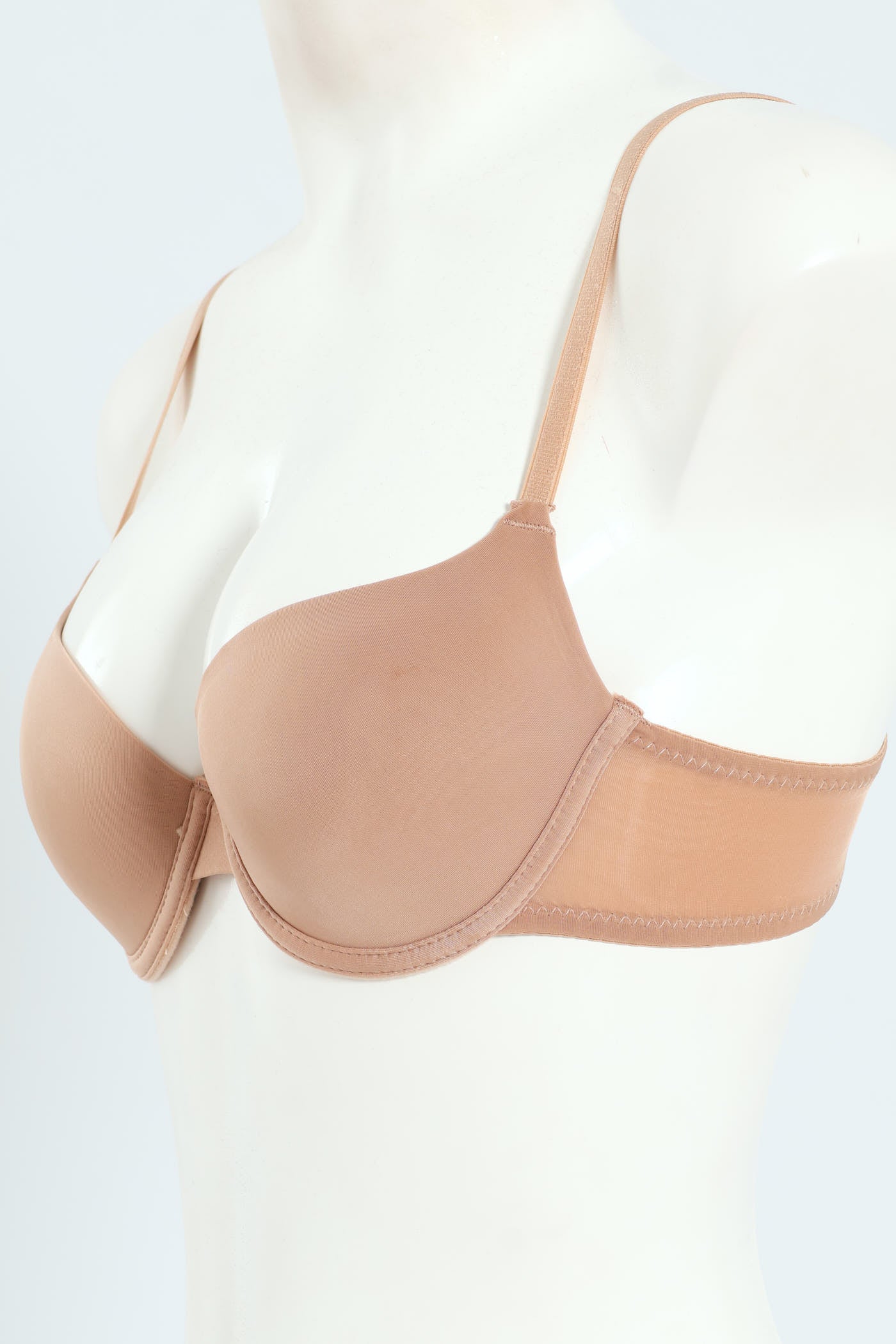 2 Pack Microfiber T-Shirt Bra - Black/Warm Taupe - Image 4