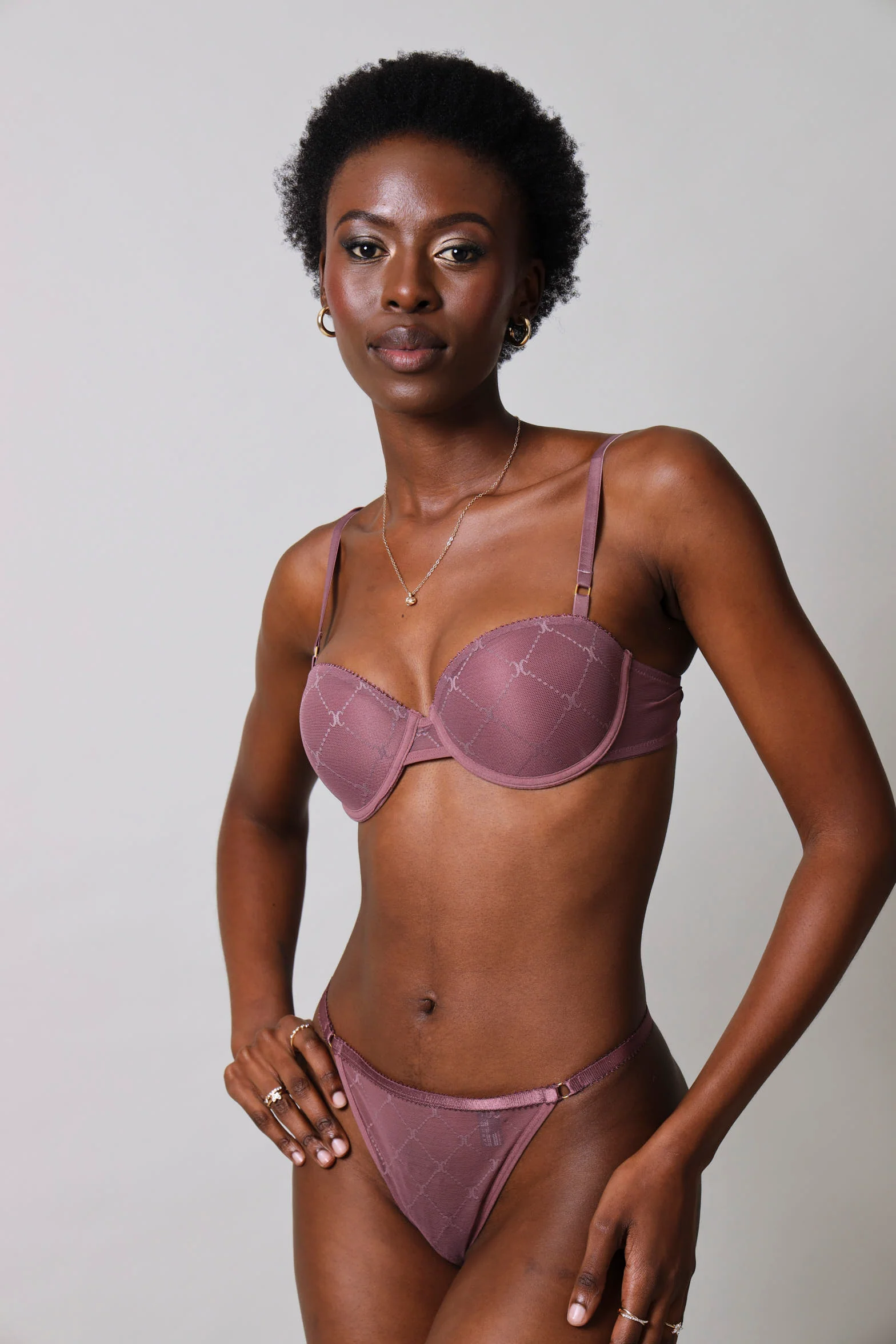 2 Pack Monogram Strappy G-String - Multi - Image 2