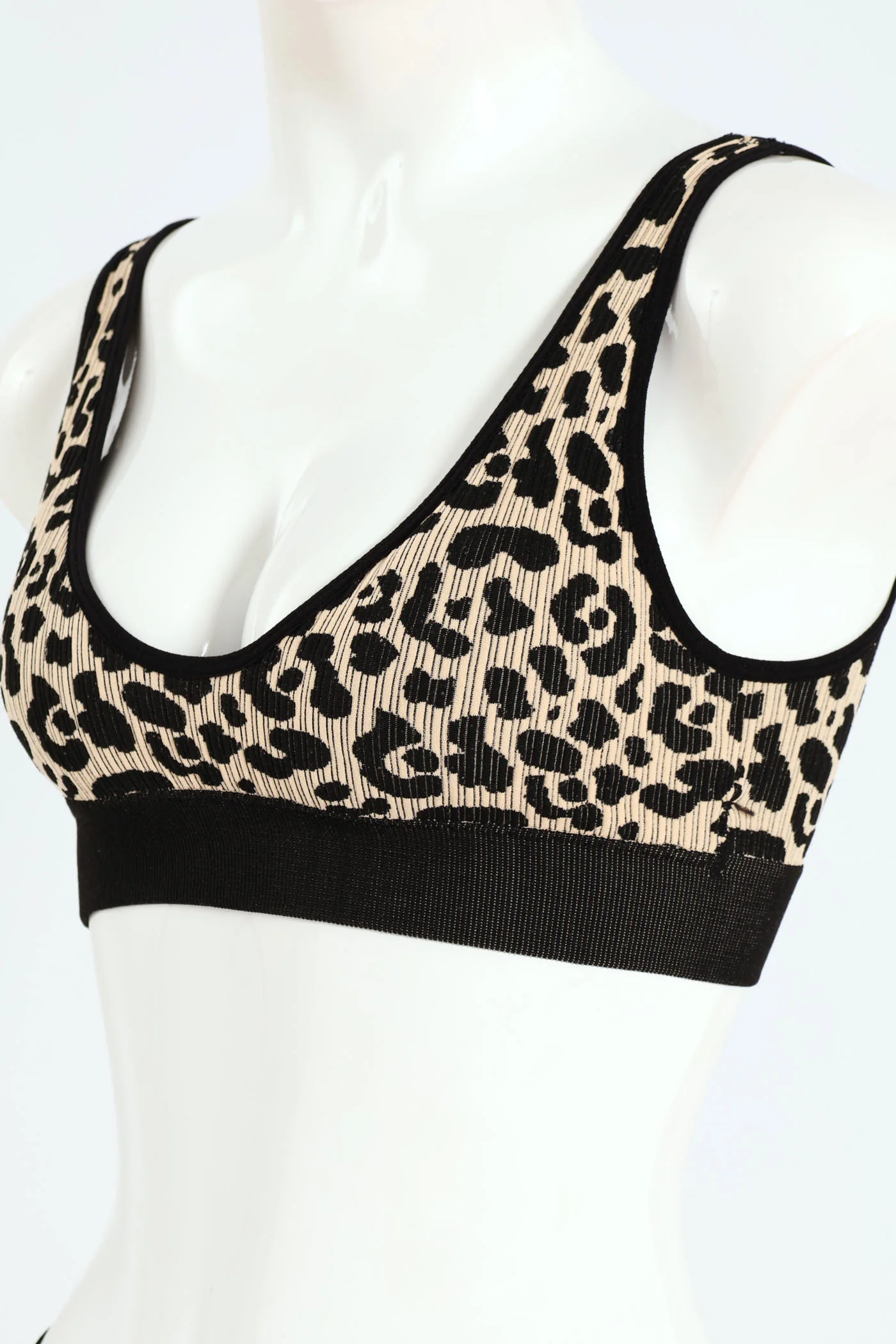 2 Pack Seamless Bra - Black/Animal