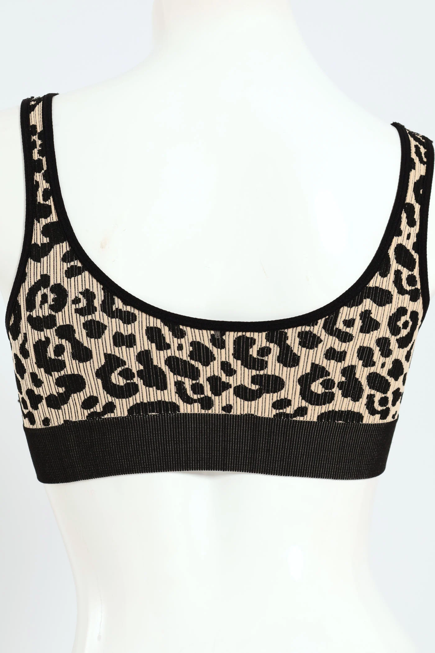 2 Pack Seamless Bra - Black/Animal - Image 4