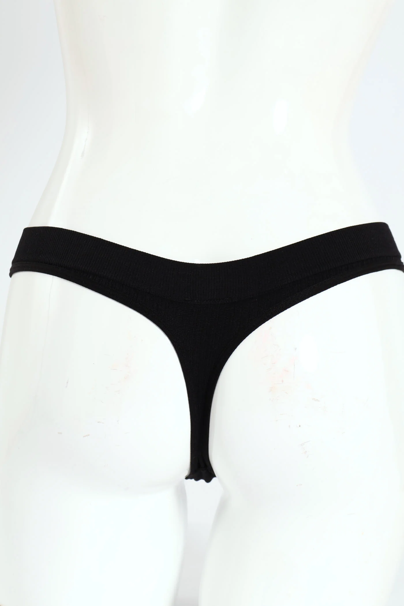 2 Pack Seamless G-String Panties - Black/Animal - Image 3