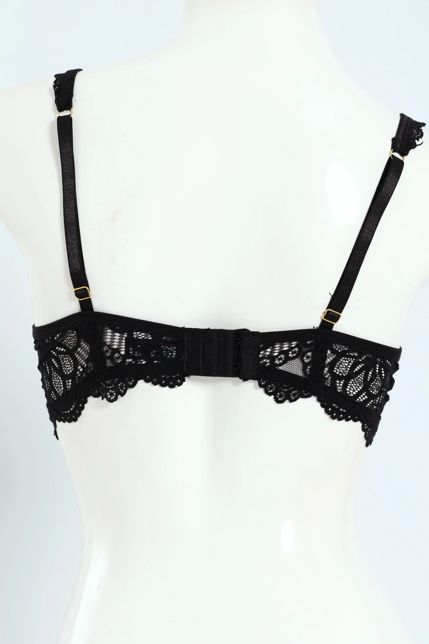 2 Pack Sequin Lace T-Shirt Bras - Black/Laurel Wreath - Image 4