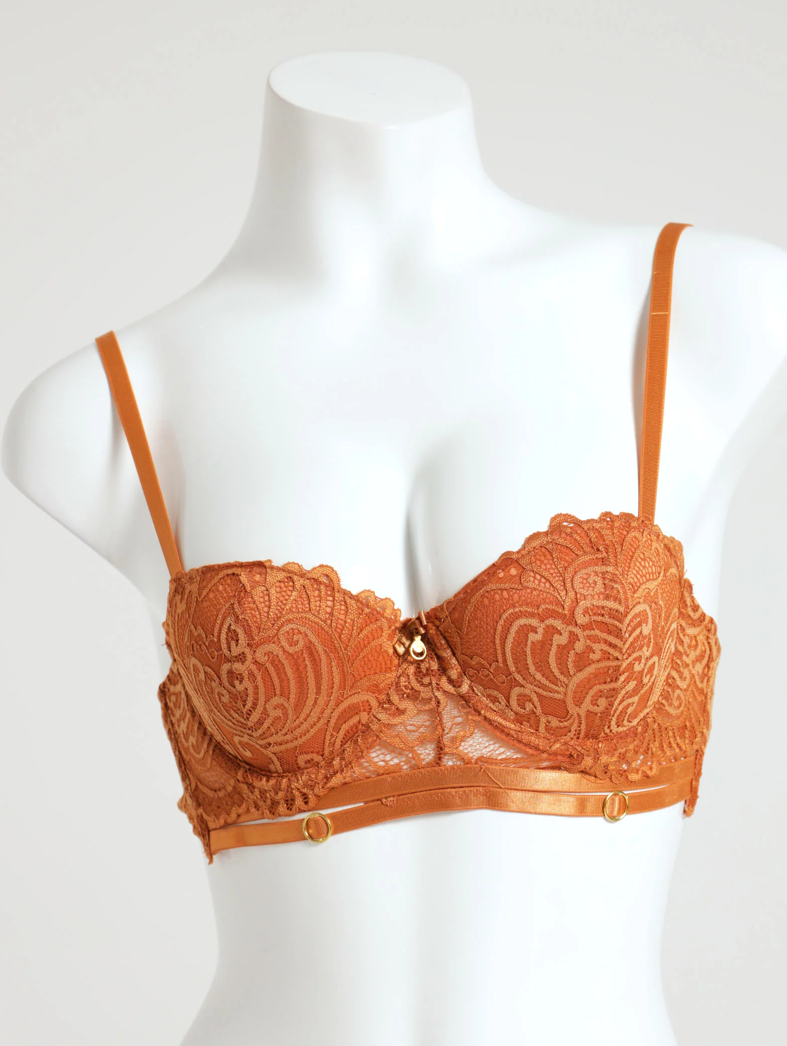 2 Pack Strap Detail Balconette Bra
