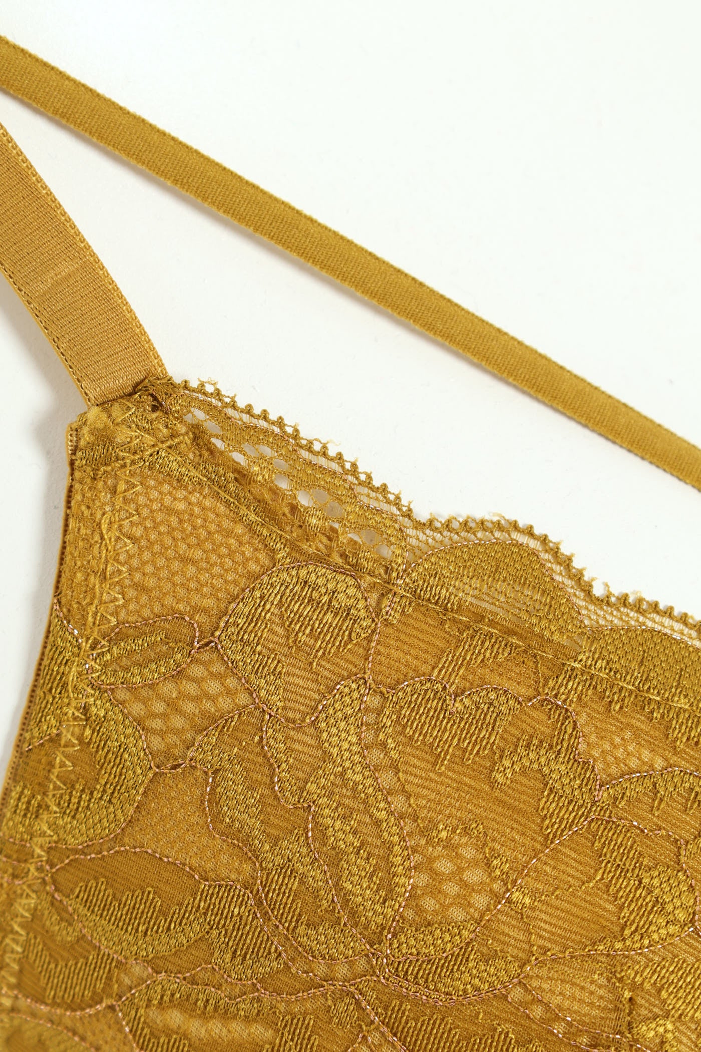2 Pack Strappy Lace Balconette Bras - Black Iris/Amber Green - Image 3