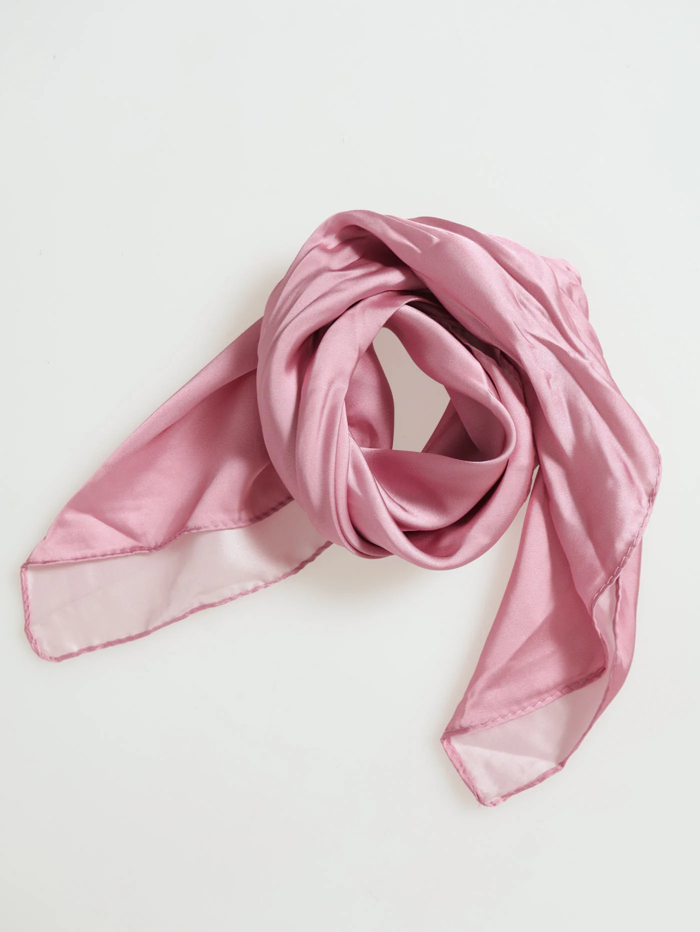 2 Pack Stripe & Plain Satin Scarf - Image 2