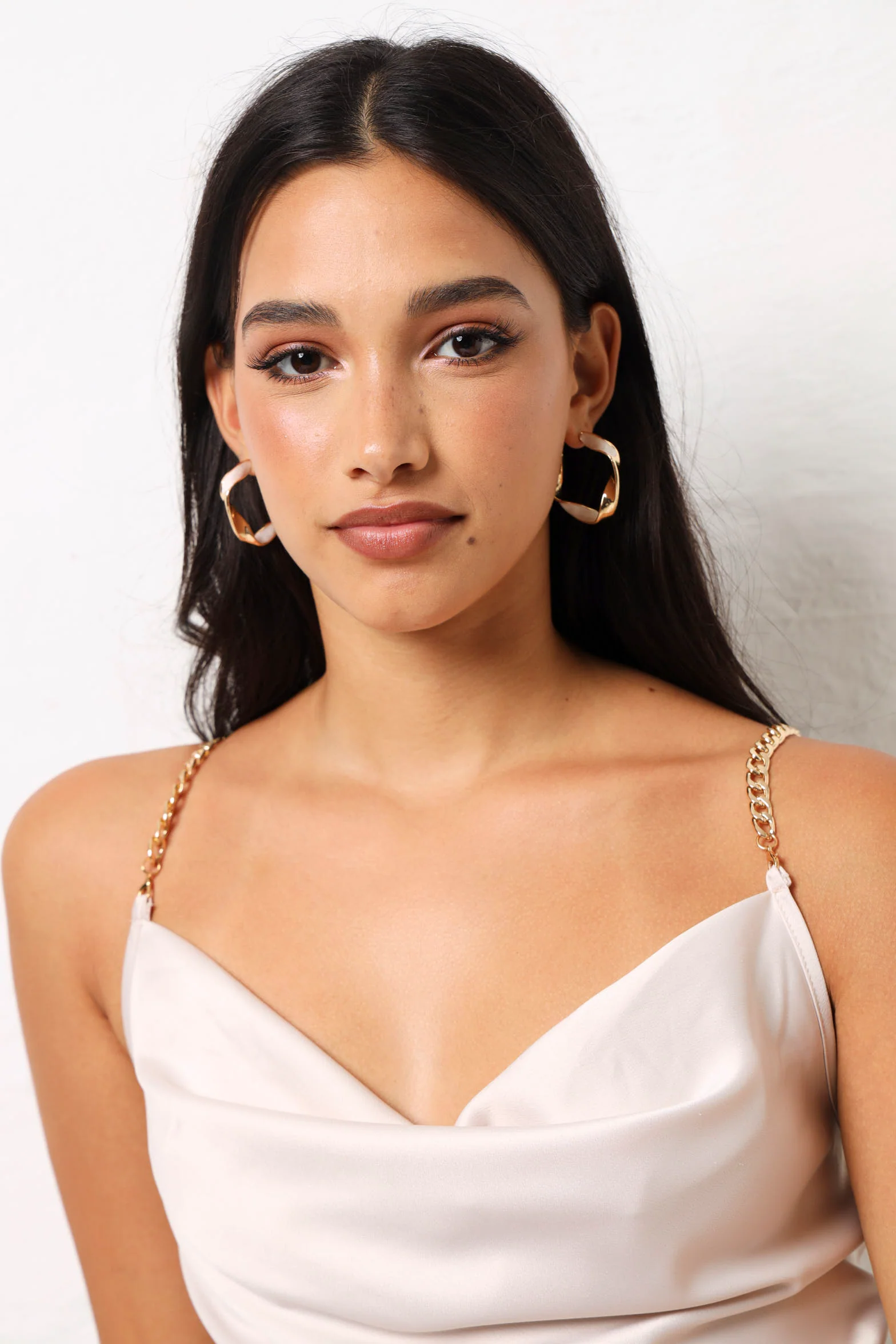 2 Pack Twisted Hoop Earrings - Gold/Silver - Image 4