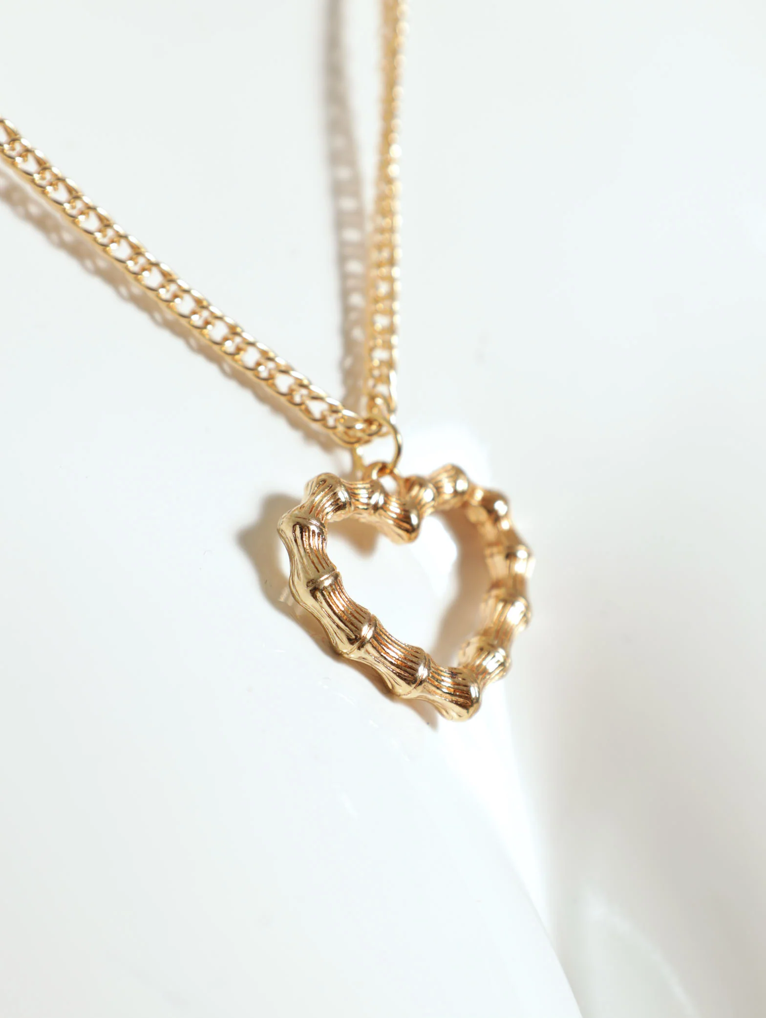 3 Layer Chunky Diamante Gem And Heart Necklace - Image 2