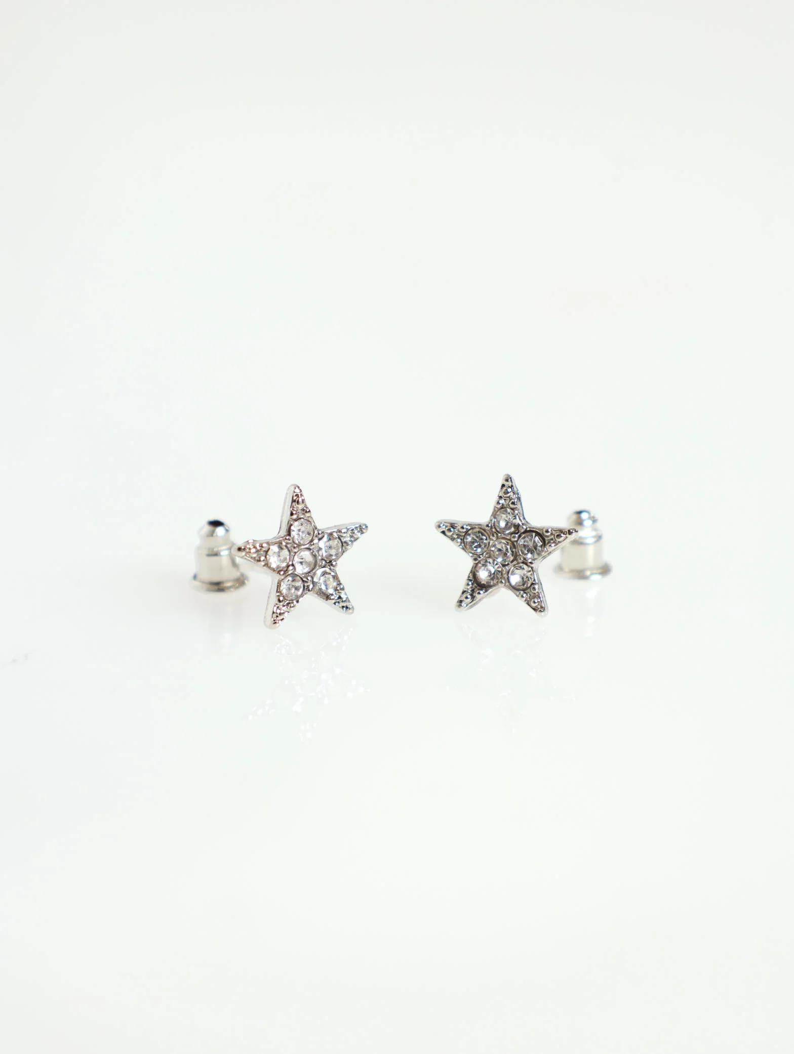 3 Layer Flower & Bird Necklace & Star Studs - Image 2