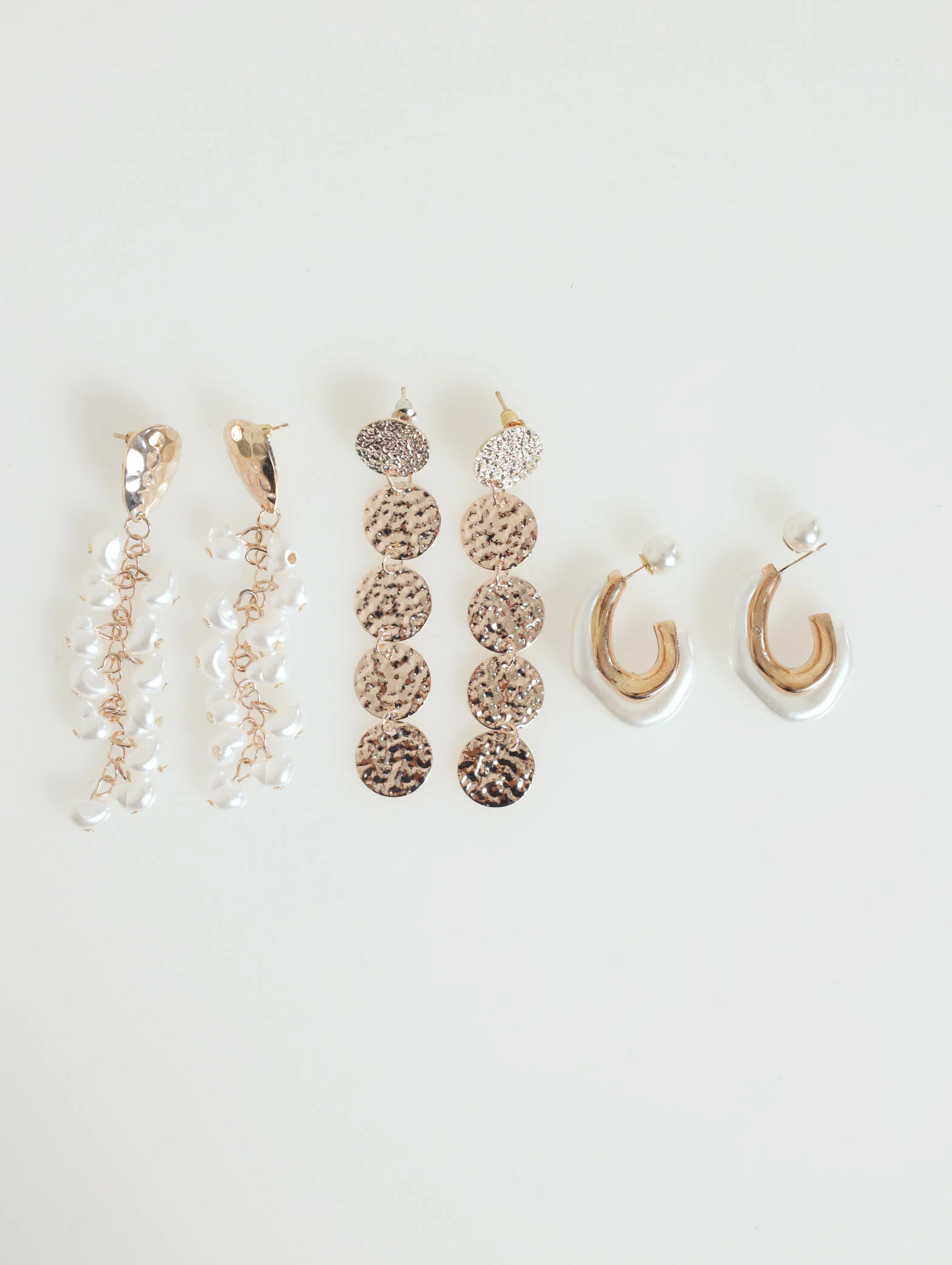 3 Pack Drop Earrings