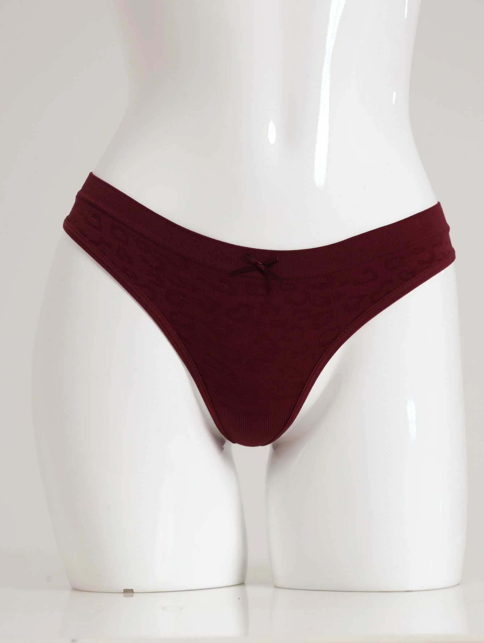 3 Pack G-String Panty - Dark Cherry/Java/Black