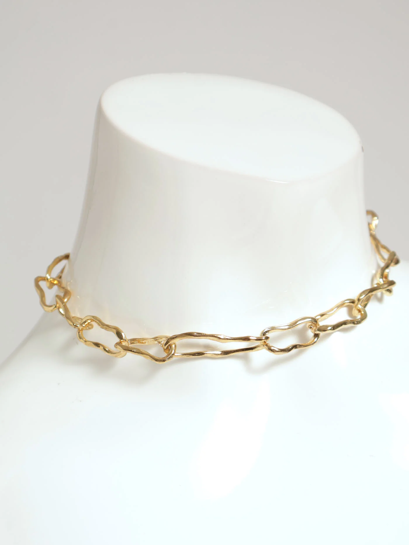 3 Pack Irregular Necklace, Bracelet & Earrings - Gold - Image 2