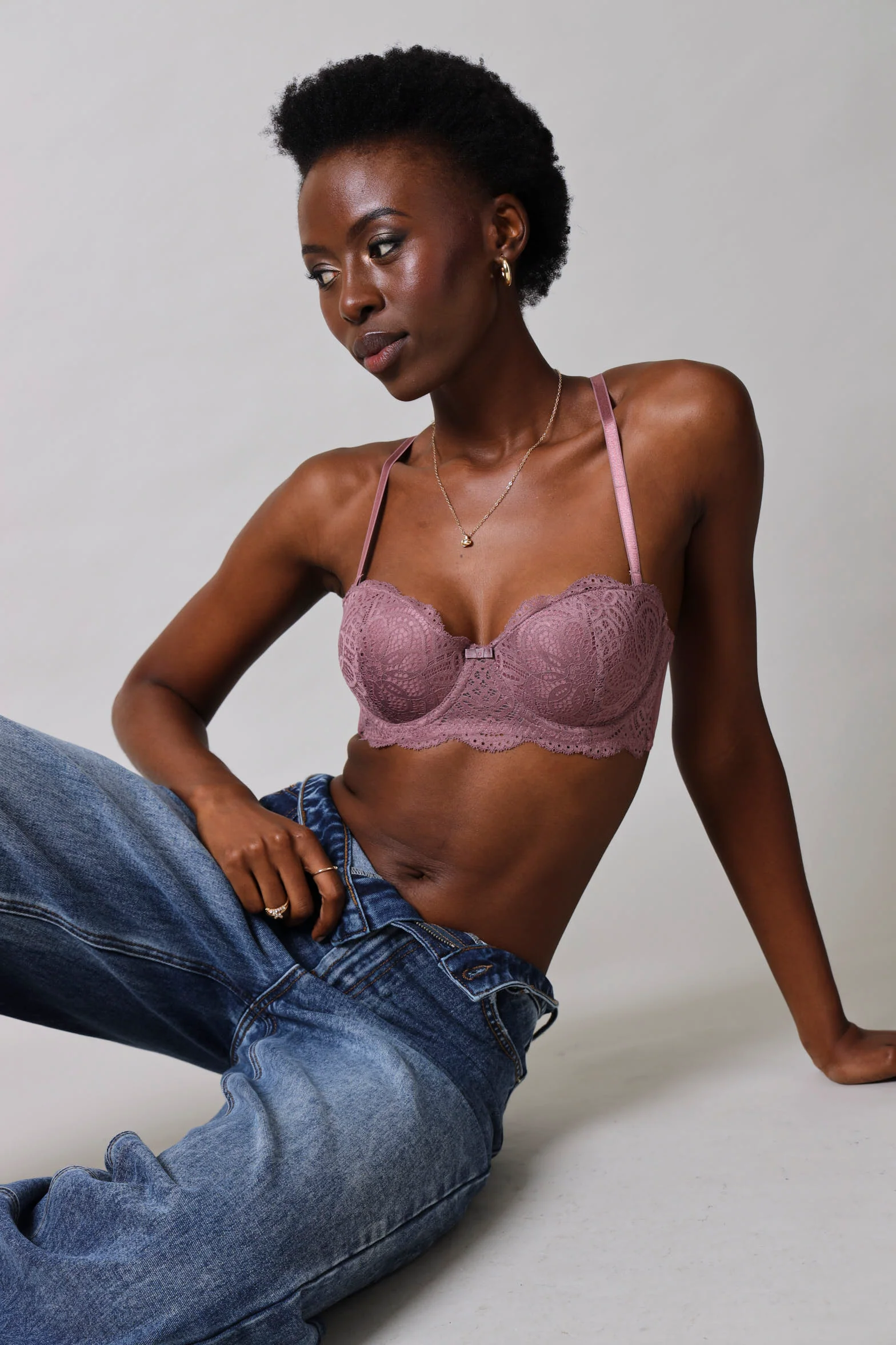 3 Pack Lace Balconette Bra - Multi - Image 7