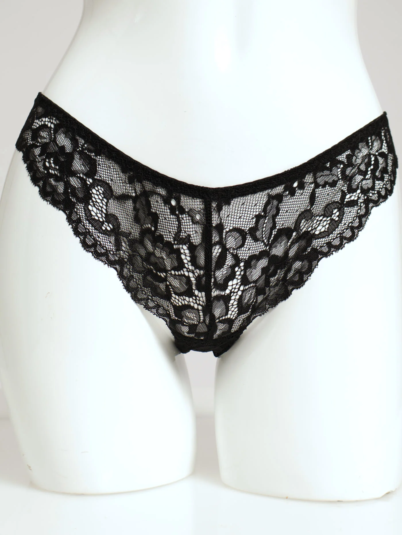 3 Pack Lace Brazilian Panties - Deep Lagoon/Morganite/Black - Image 2