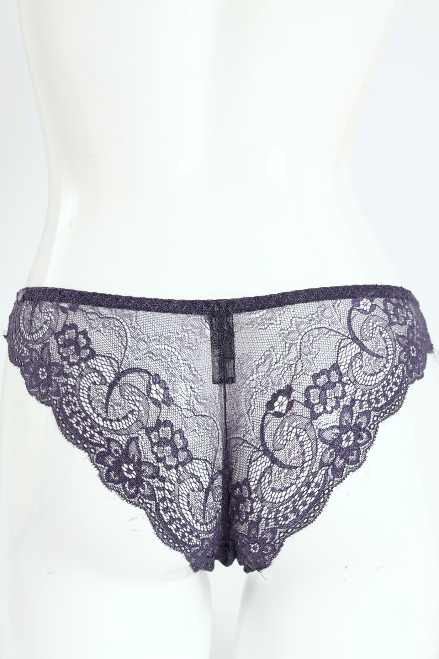 3 Pack Lace Brazilian Panties - Legion/Graystone/Black - Image 2