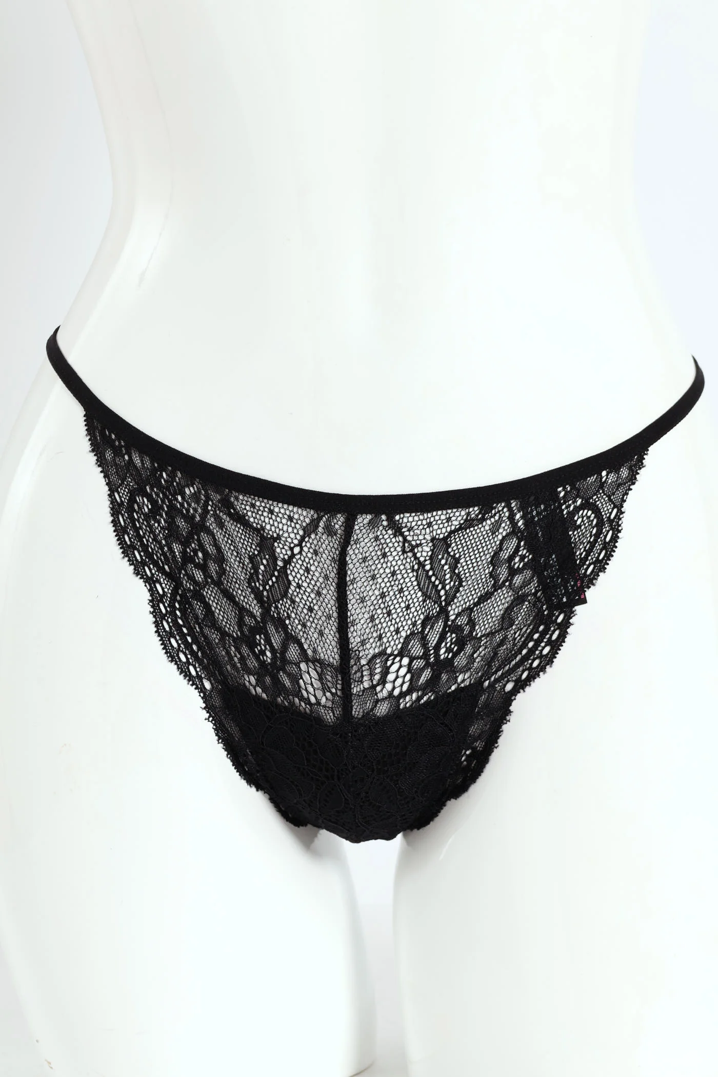 3 Pack Lace G-String - Black/Red/Cream - Image 3