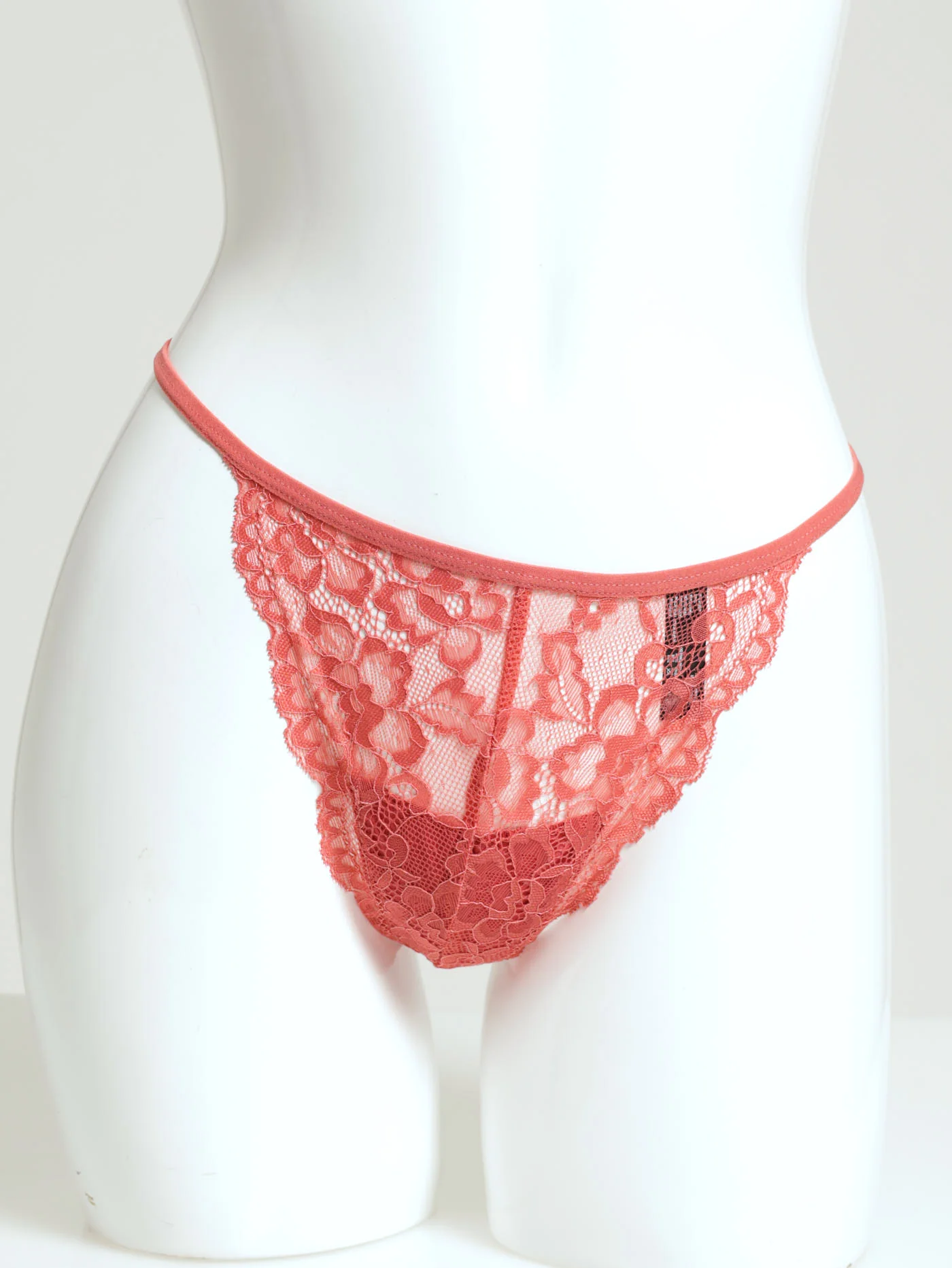 3 Pack Lace G-String - Mauve/Mineral Red/Black Beauty - Image 3