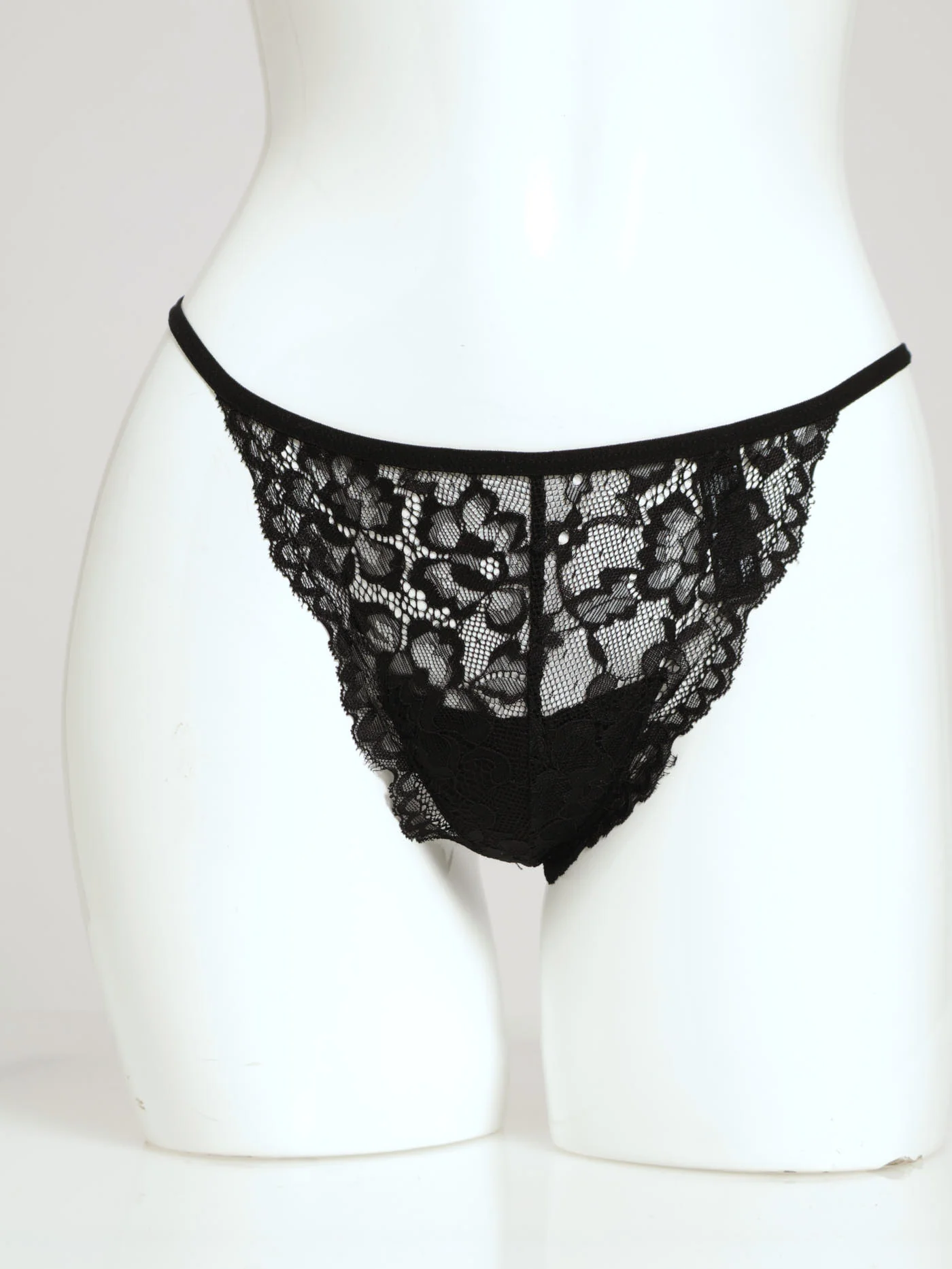 3 Pack Lace G-String - Wistful Mauve/Mineral Red/Black - Image 3