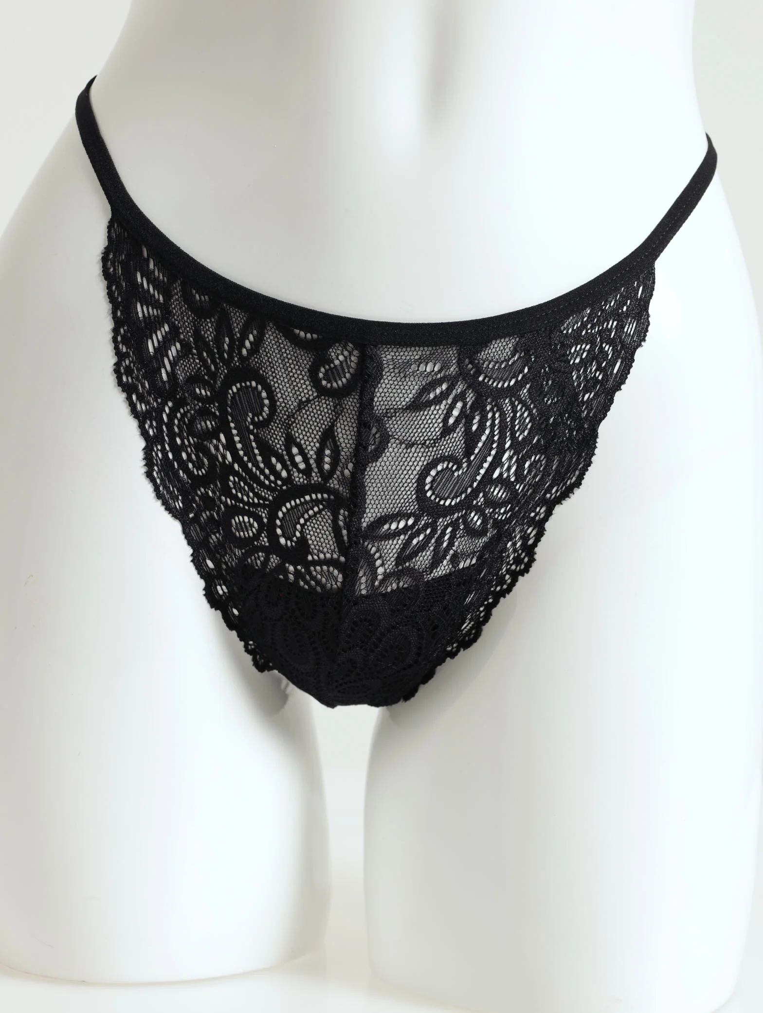 3 Pack Lace G-Strings - Celestial/Deep Teal/Black - Image 3