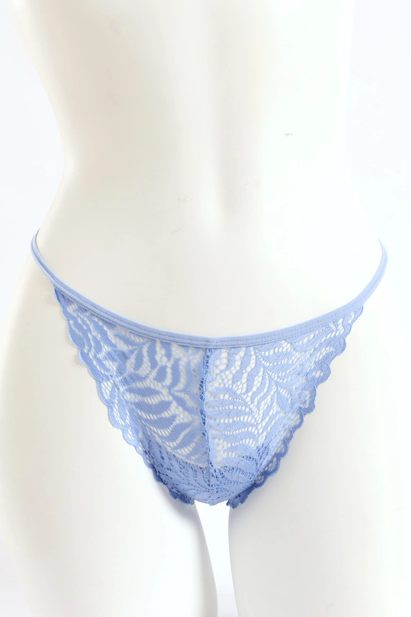 3 Pack Lace G-Strings - Pageant Blue/Serenity/White