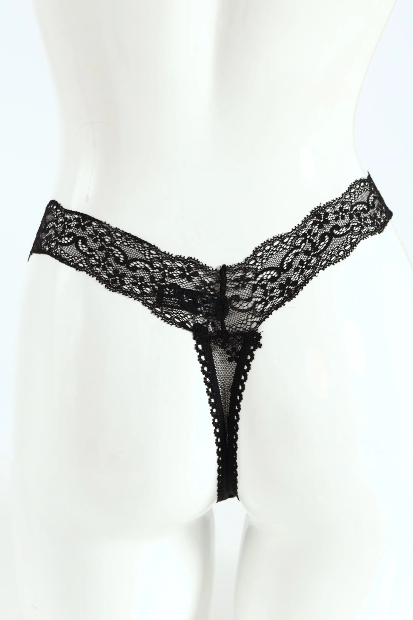 3 Pack Lace Thong - Pearl/Lyons Blue/Black - Image 4