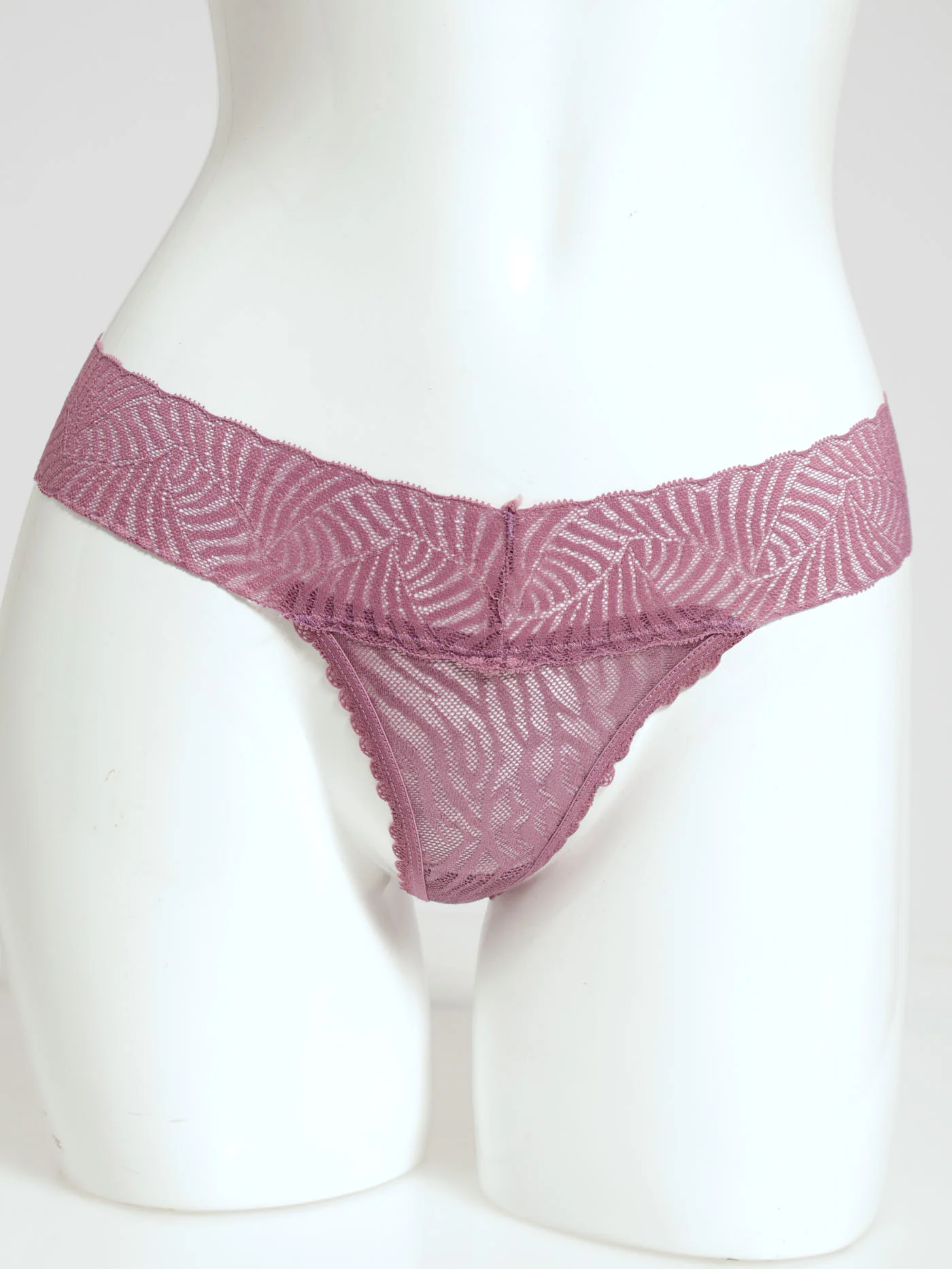 3 Pack Lace Thong - Pink/Orchid/Blue - Image 2